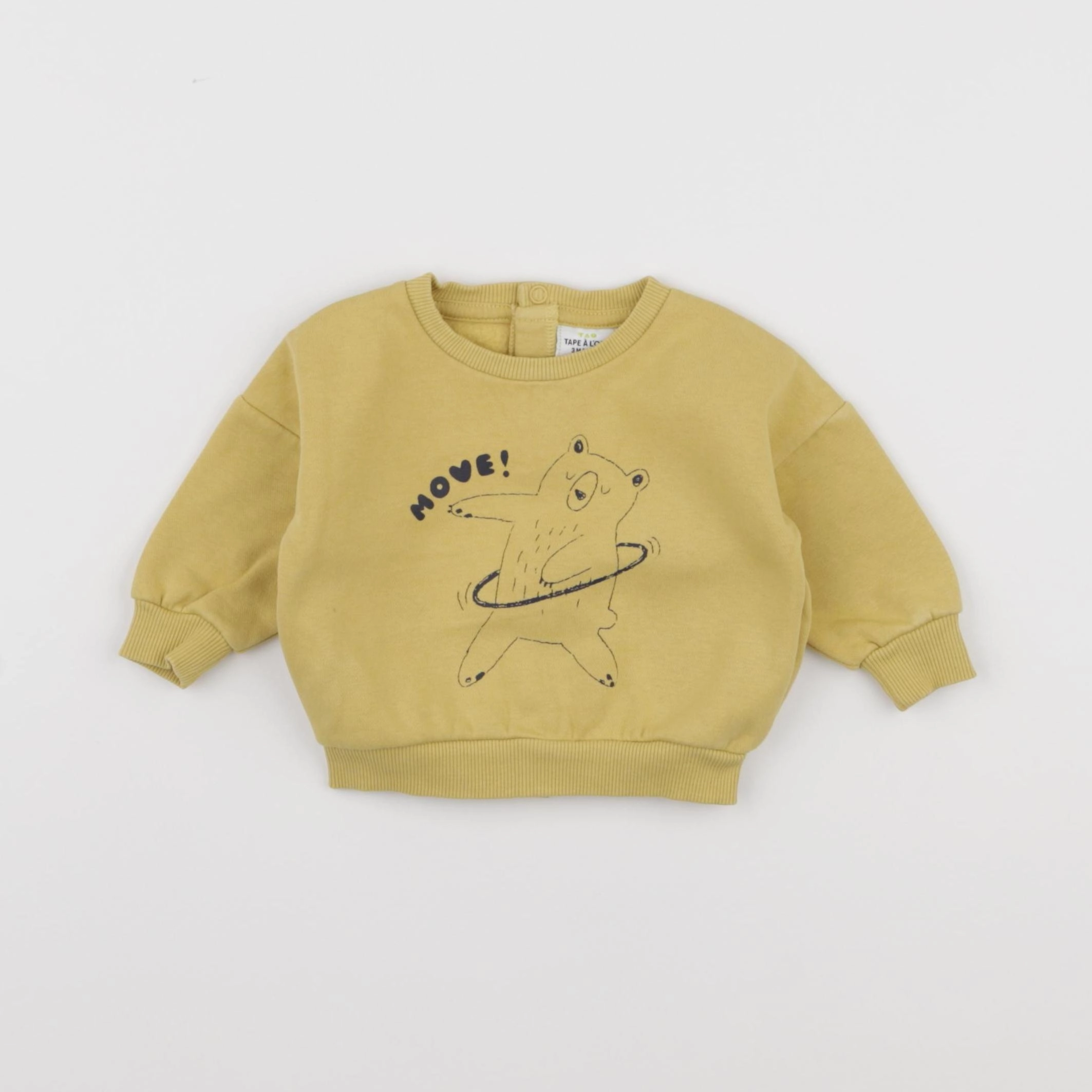 Tape à l'oeil - sweat jaune - 3 mois
