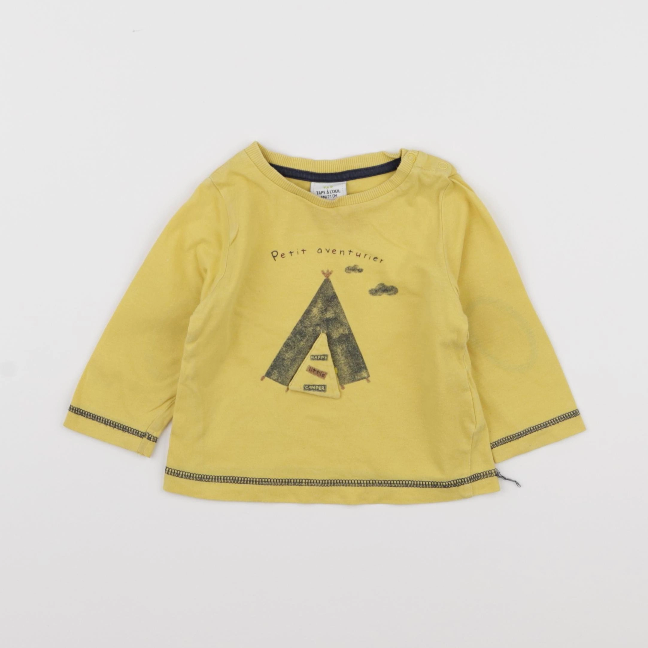 Tape à l'oeil - tee-shirt jaune - 9 mois