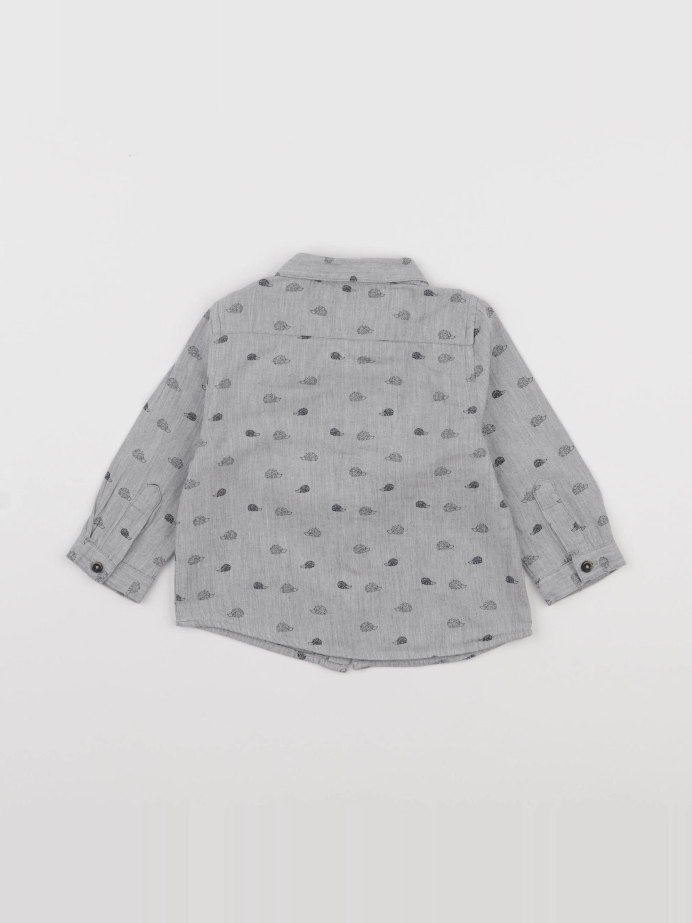 Zara - chemise gris - 6/9 mois