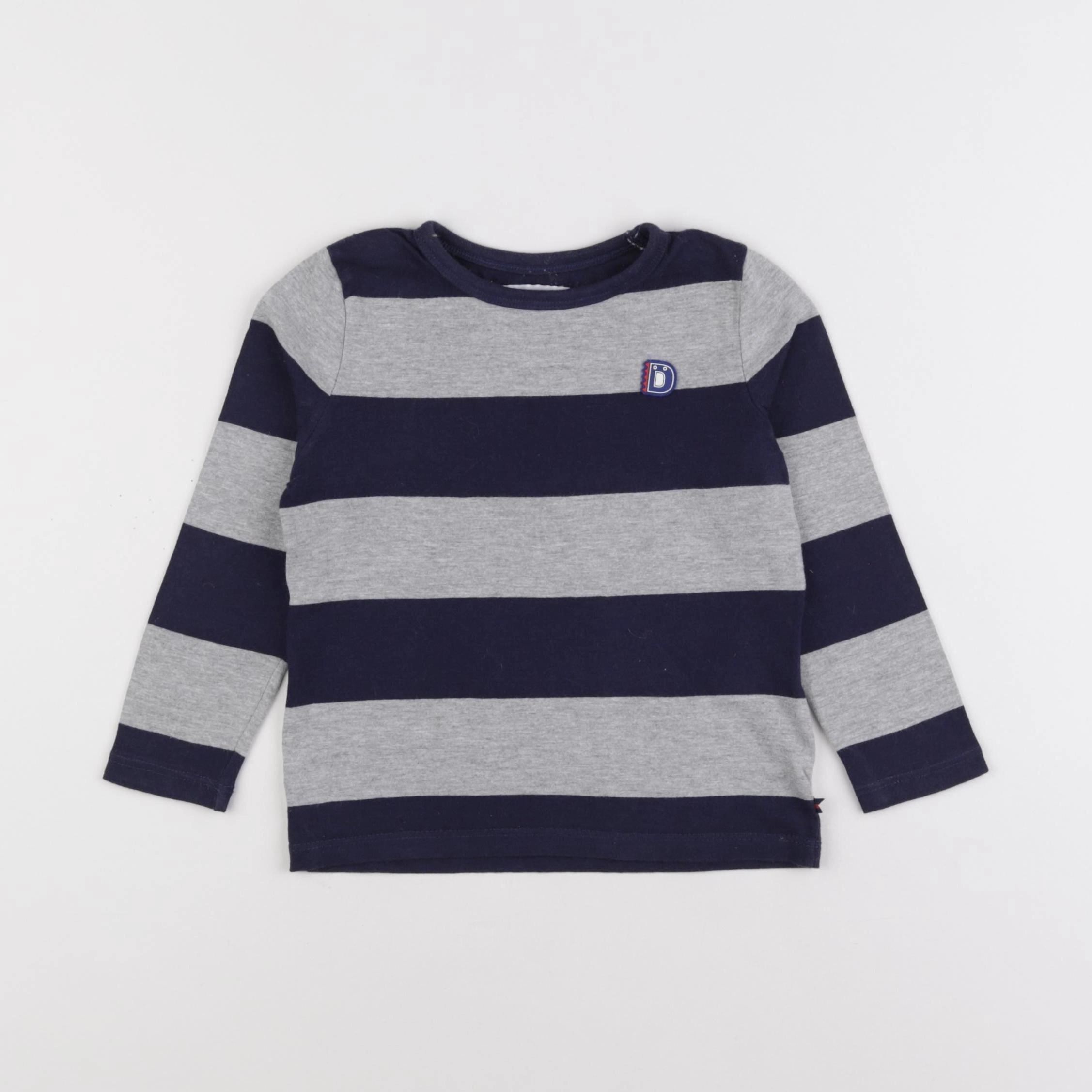Cadet Rousselle - tee-shirt bleu, gris - 4 ans