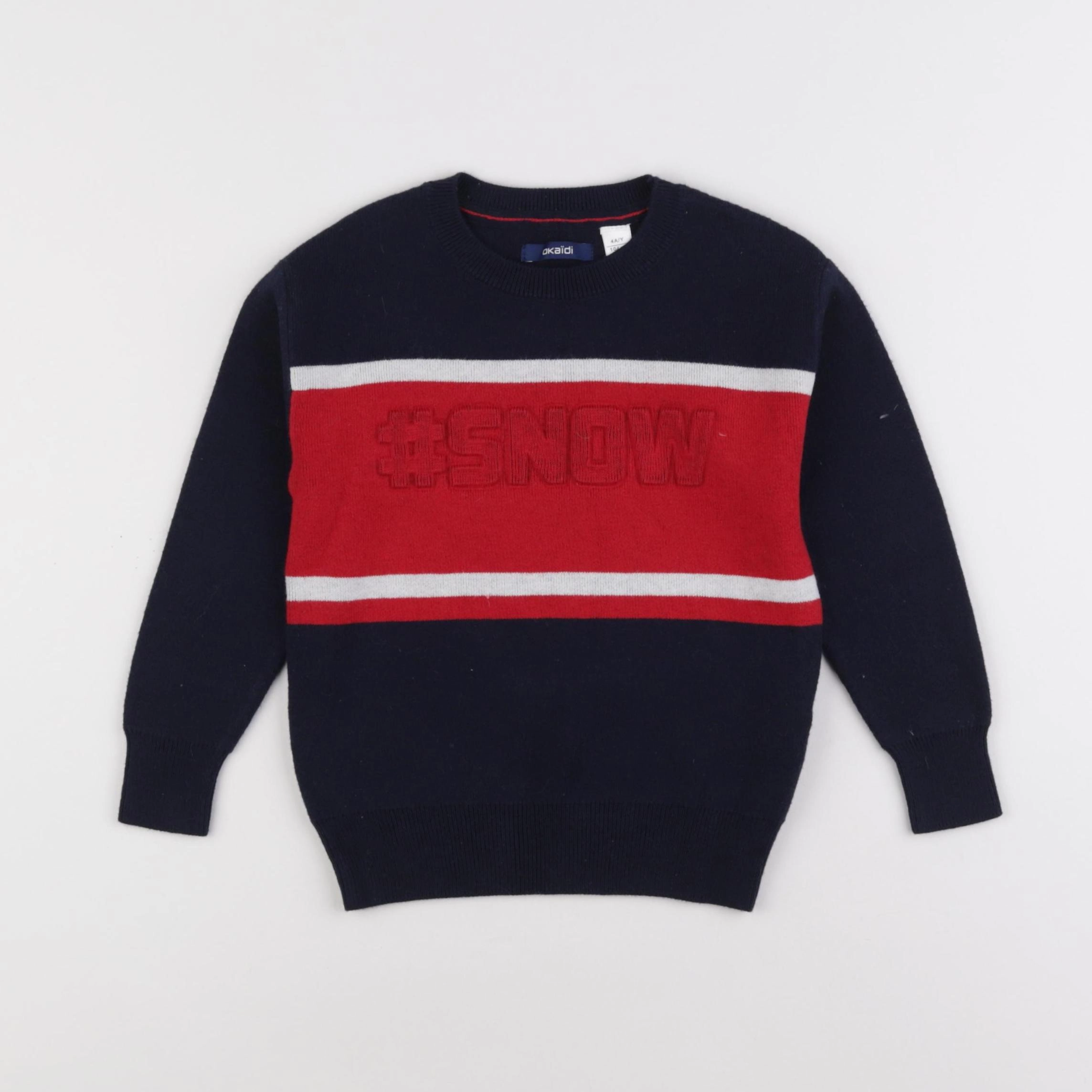 Okaidi - pull bleu - 4 ans