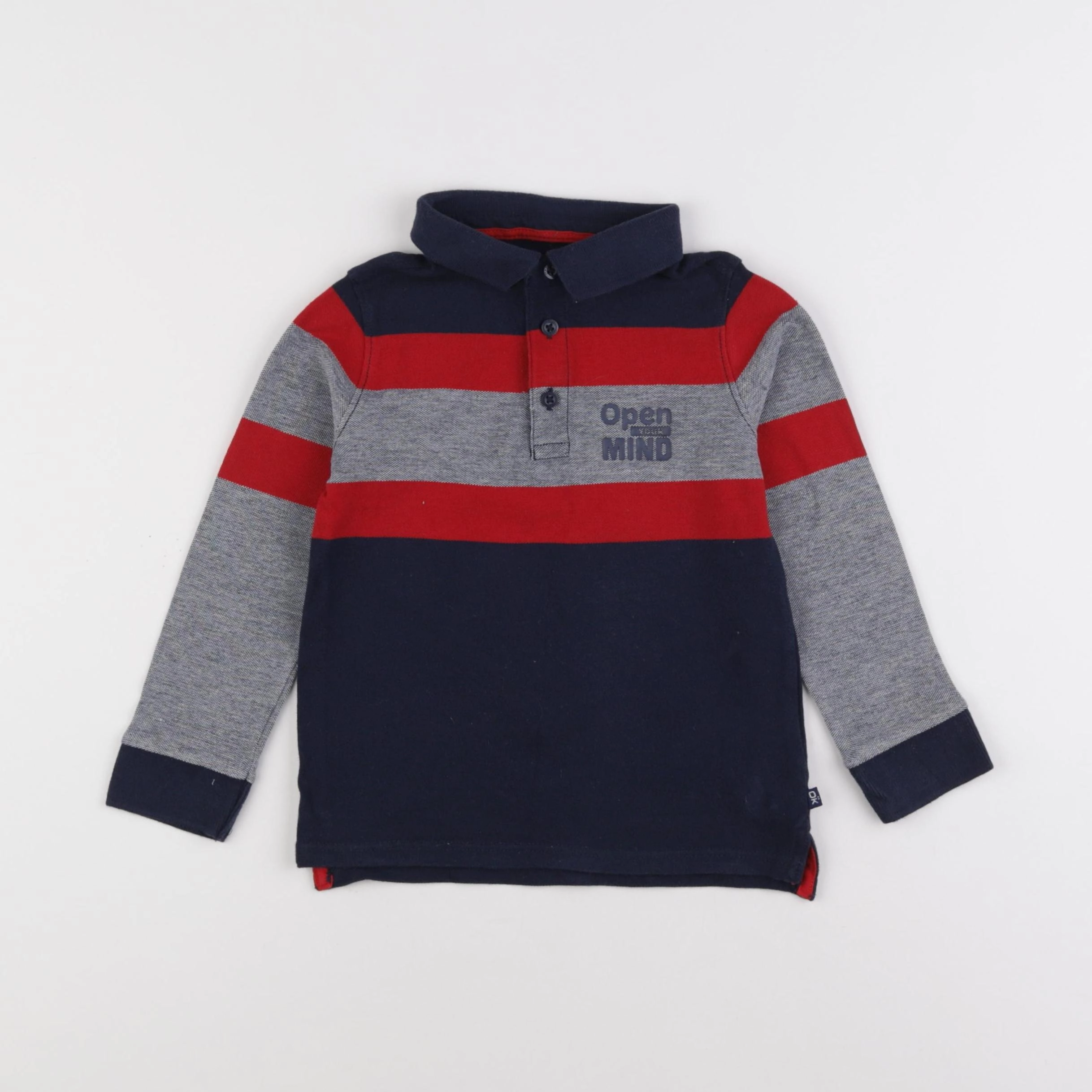Okaidi - polo multicolore - 4 ans