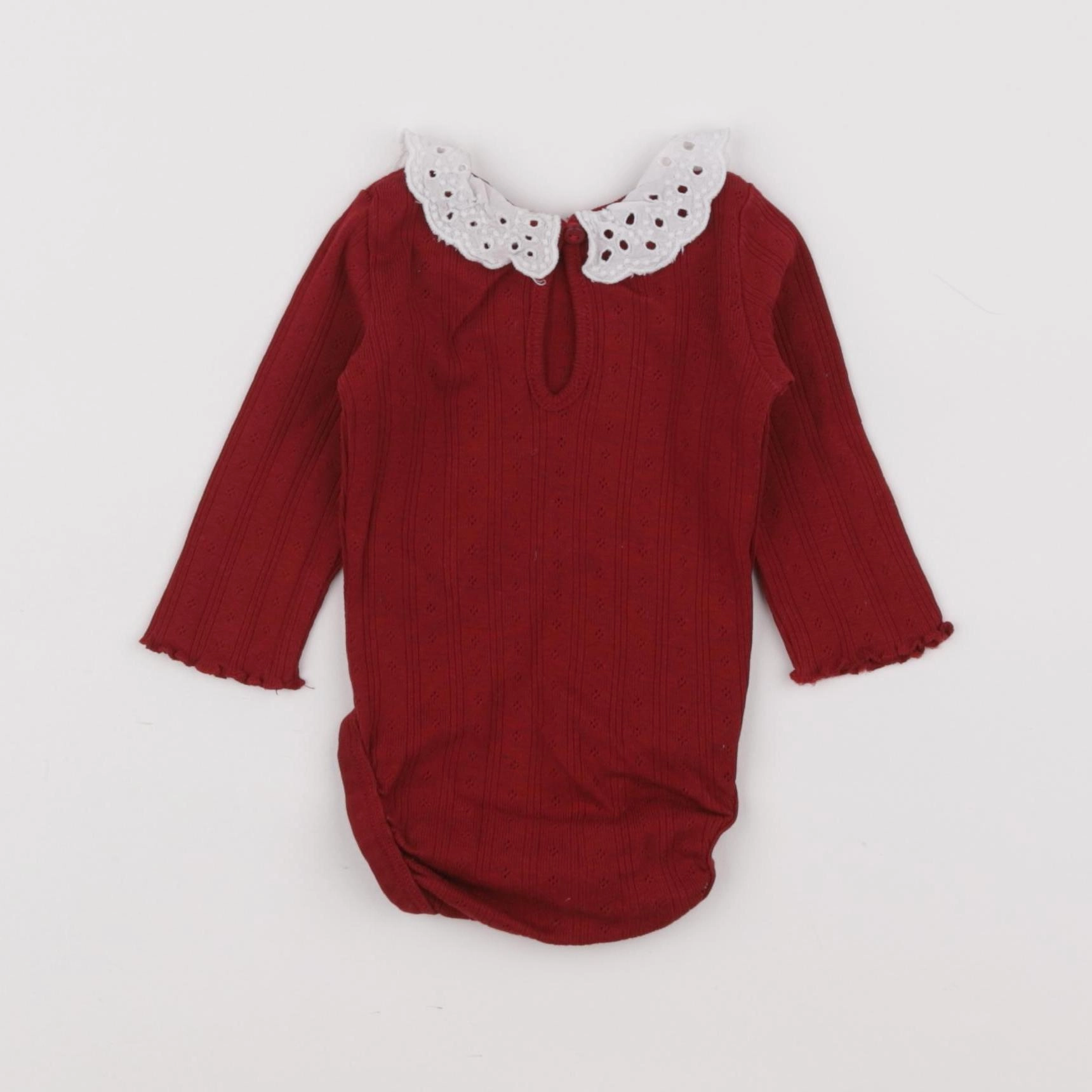 H&M - body à col rouge - 1 mois