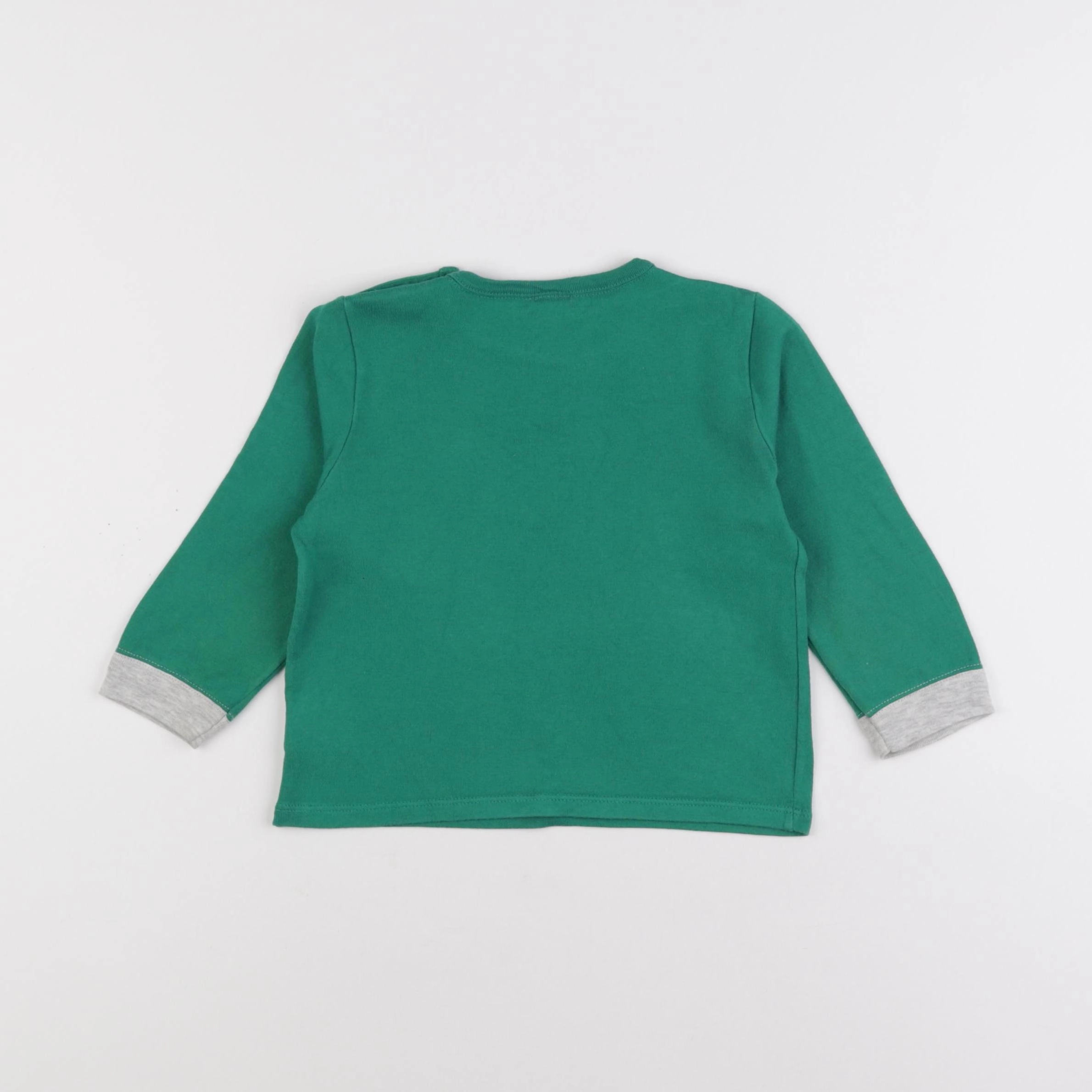 Petit Bateau - maillot de corps vert - 24 mois