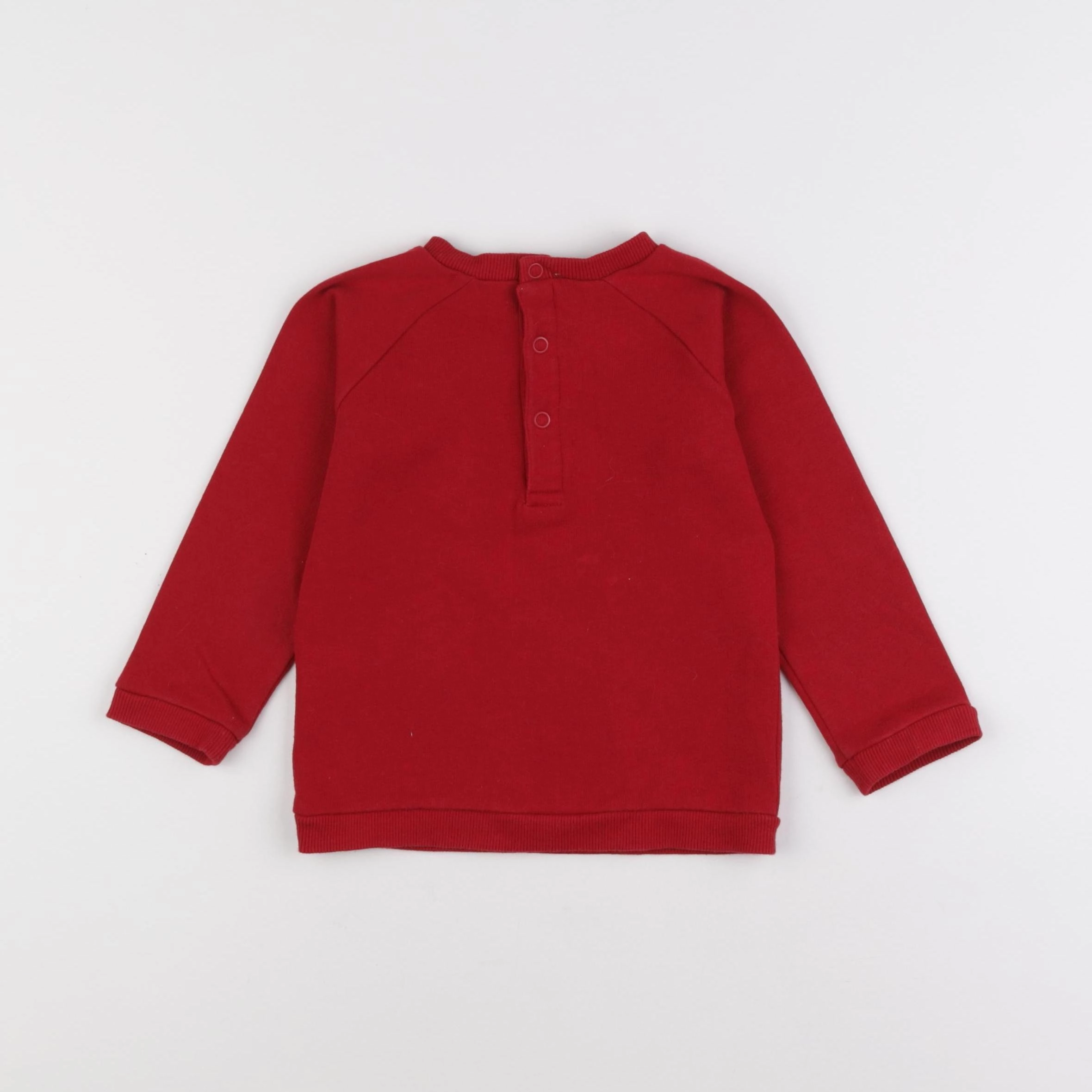 Boutchou - sweat rouge - 36 mois