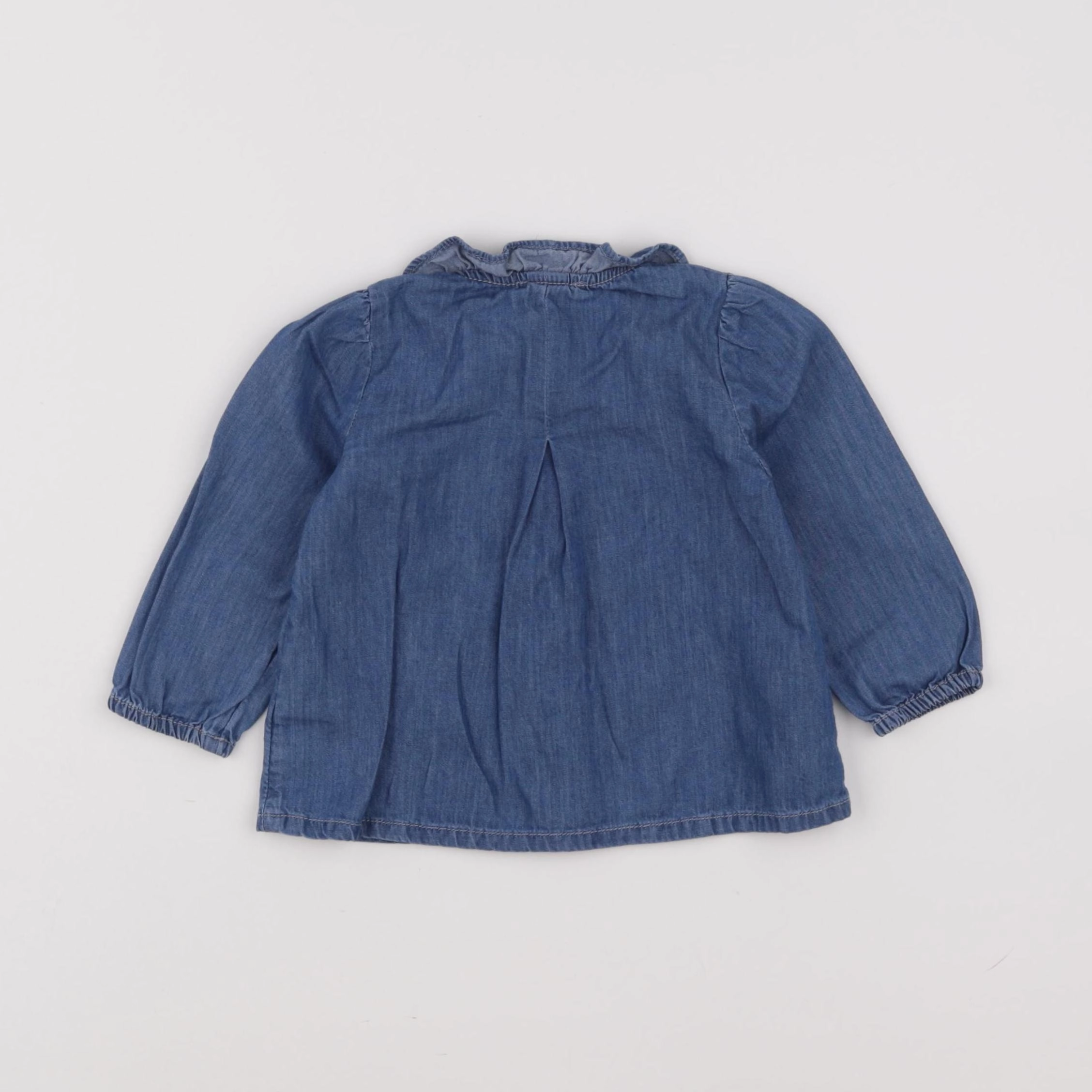Boutchou - blouse bleu - 9 mois