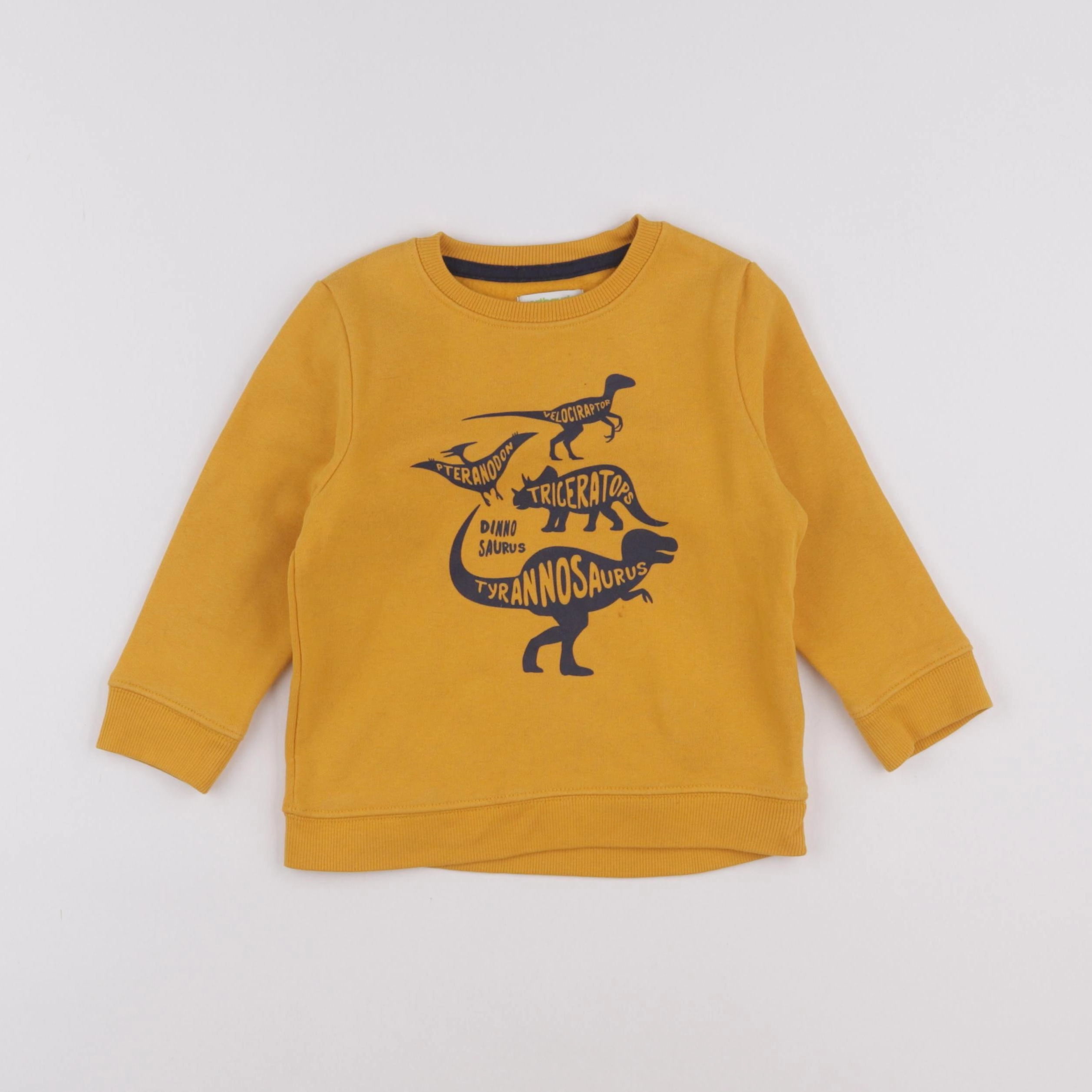 Vertbaudet - sweat jaune - 3 ans