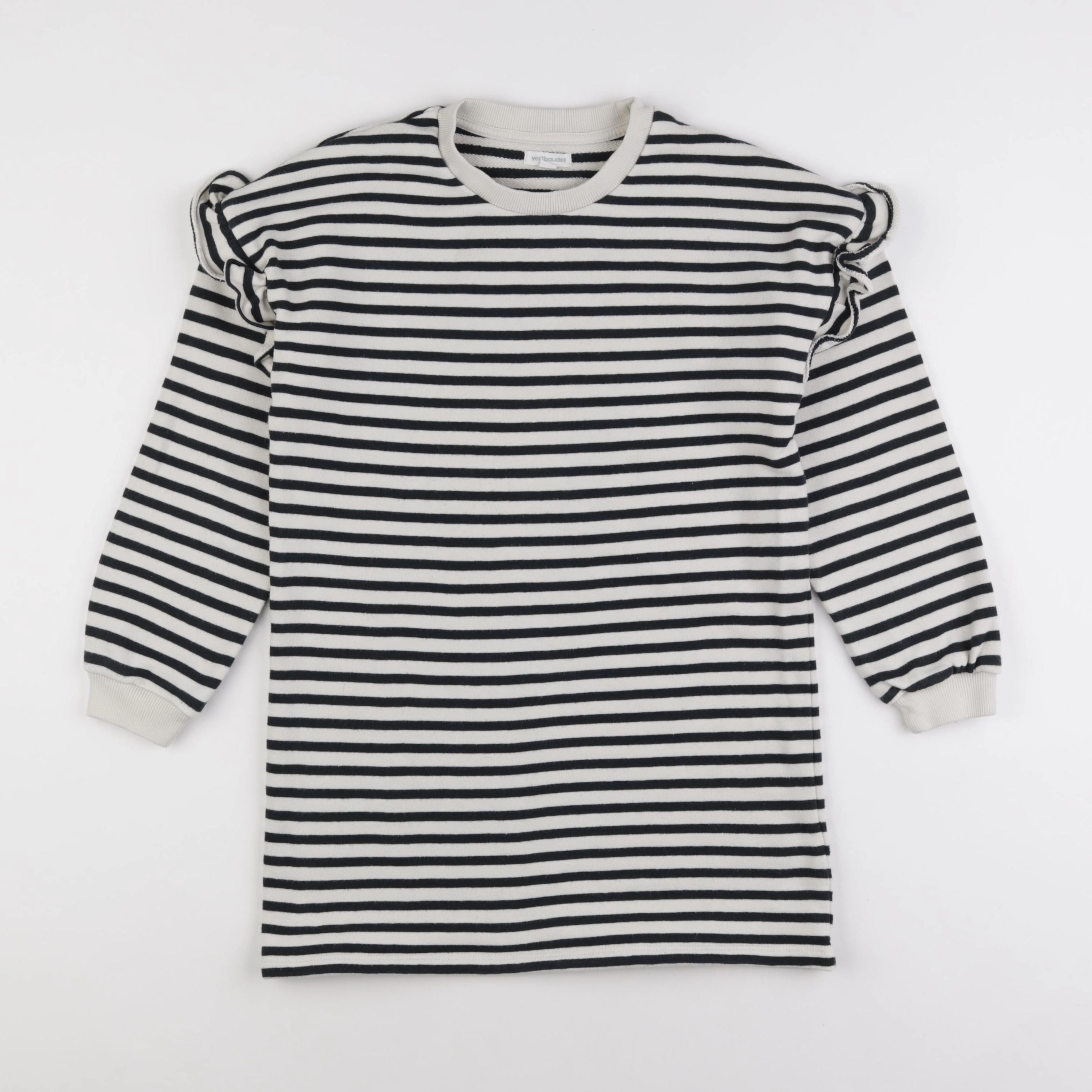 Vertbaudet - robe blanc, noir - 9 ans