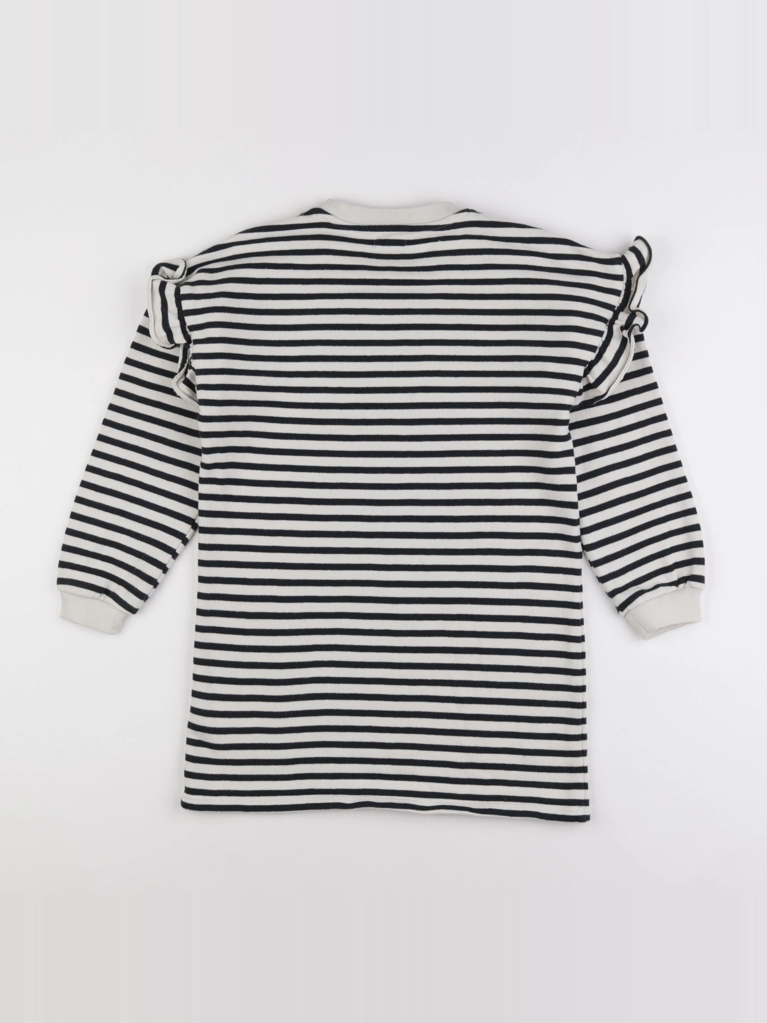 Vertbaudet - robe blanc, noir - 9 ans