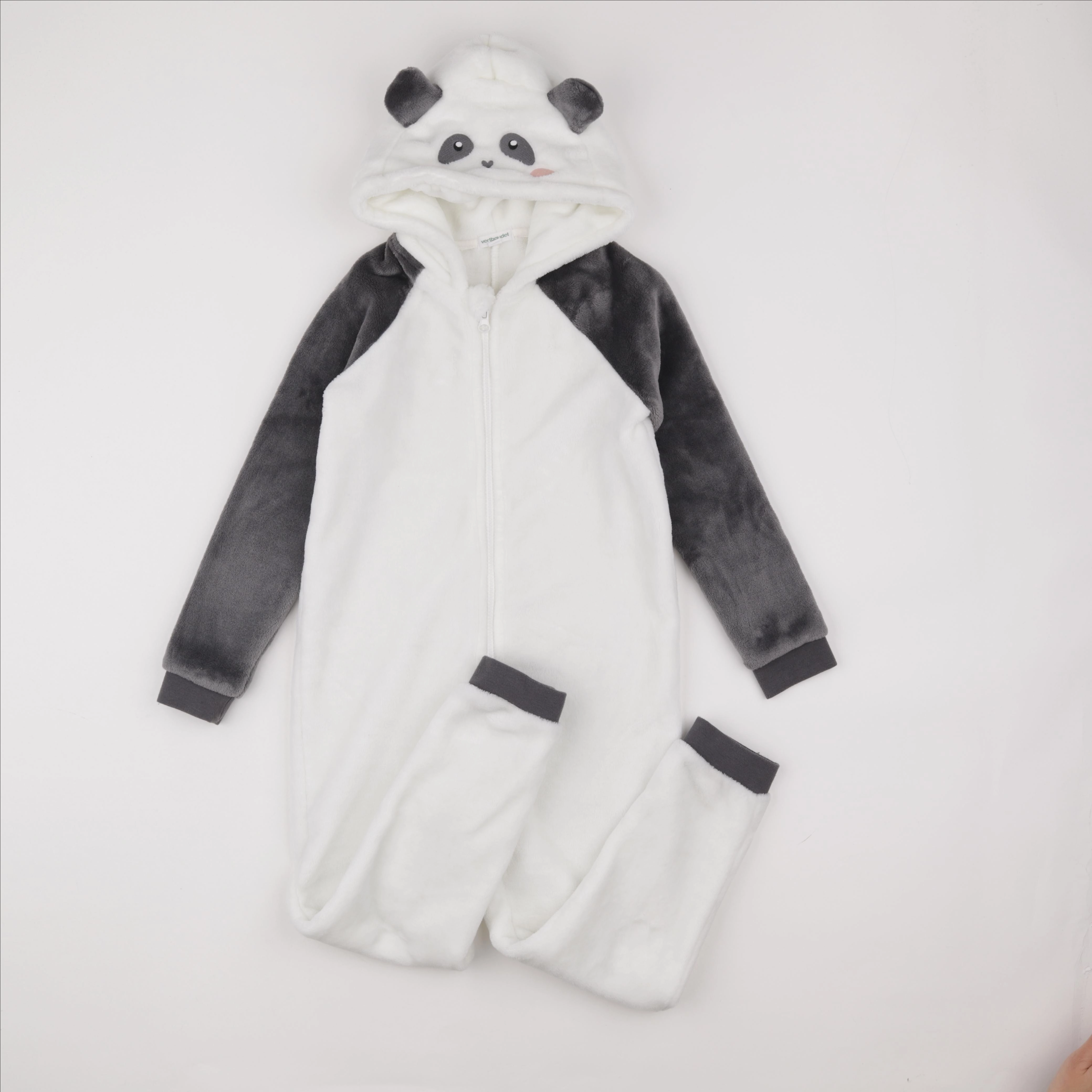 Vertbaudet - sur-pyjama gris, blanc - 8 ans