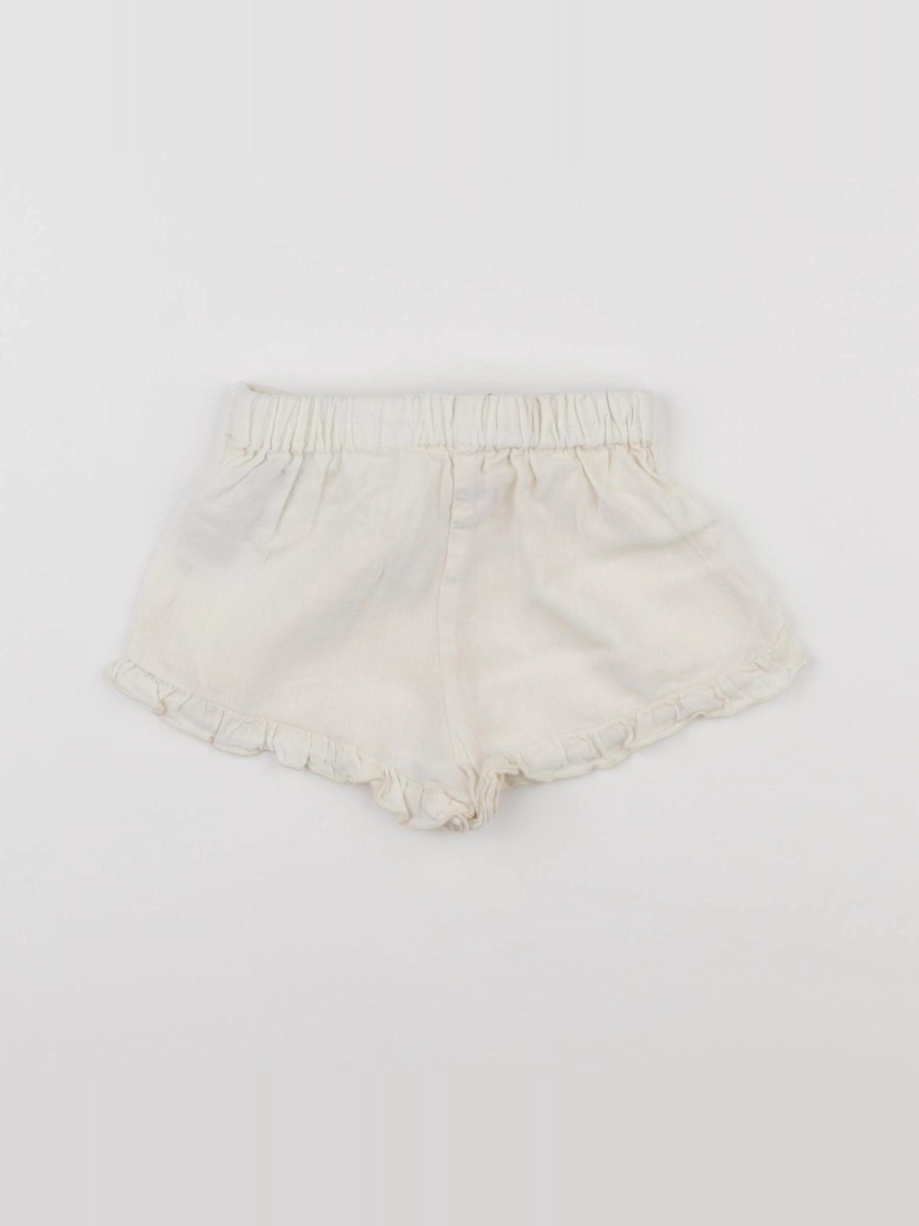 Zara - short beige - 12/18 mois