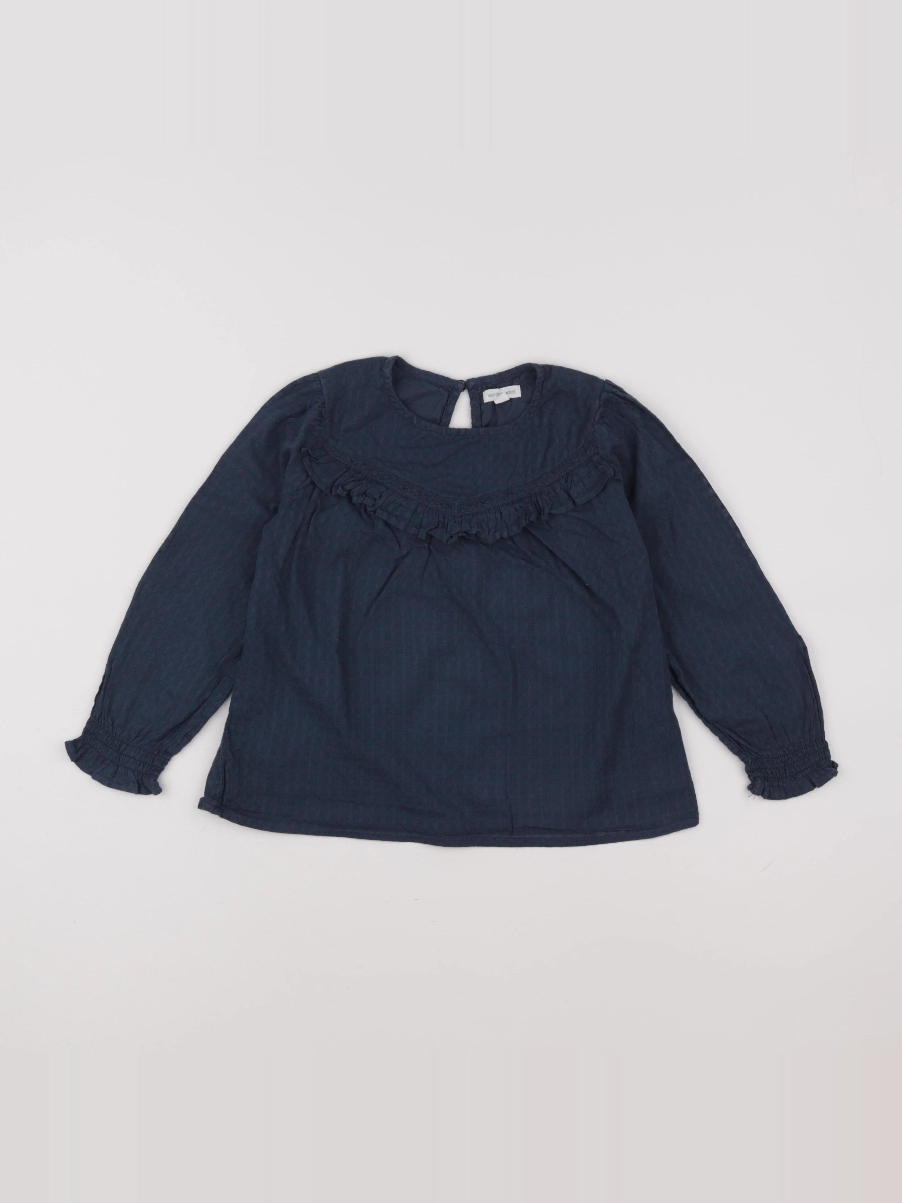 Vertbaudet - blouse bleu - 6 ans