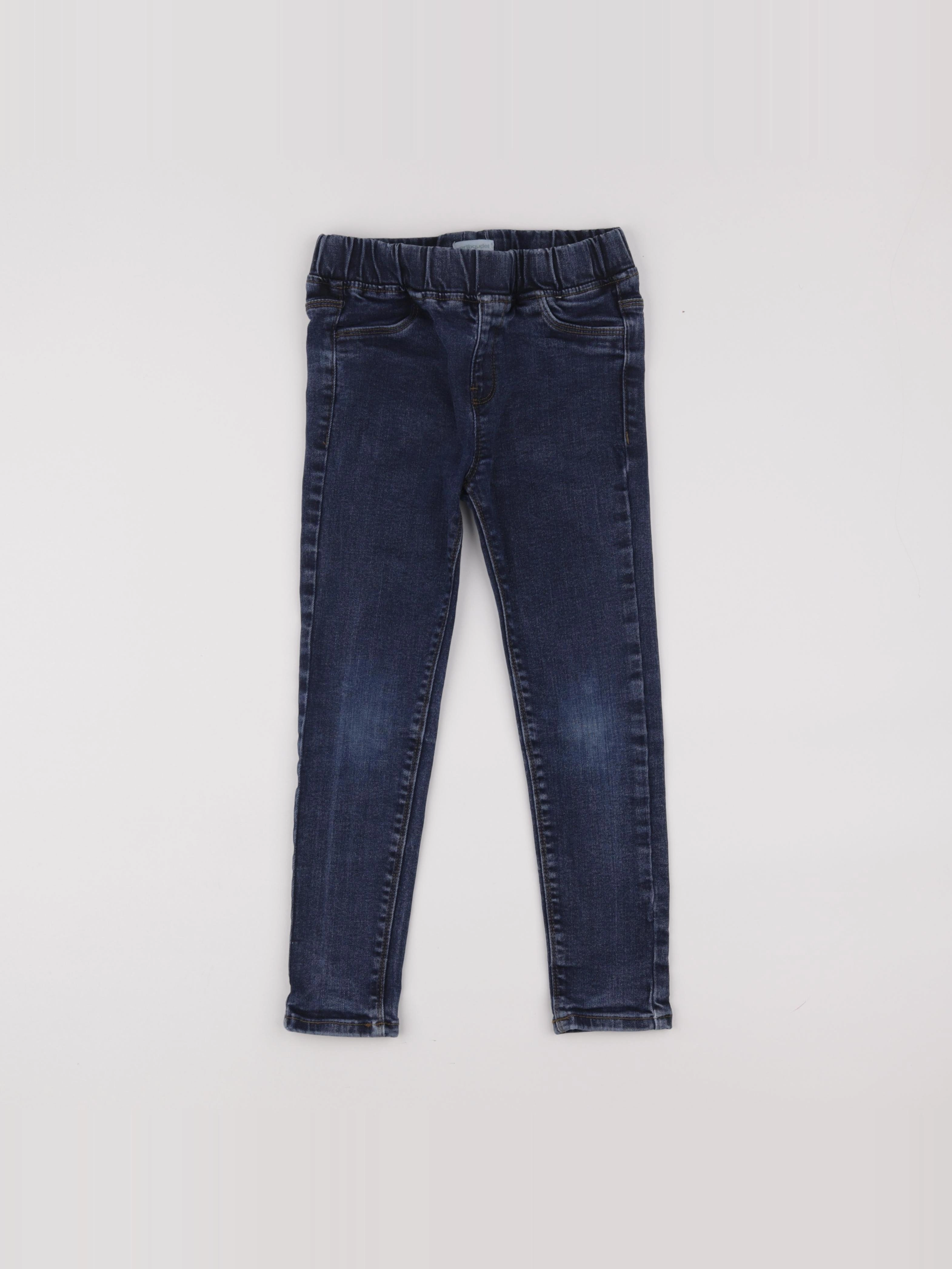 Vertbaudet - jegging bleu - 7 ans