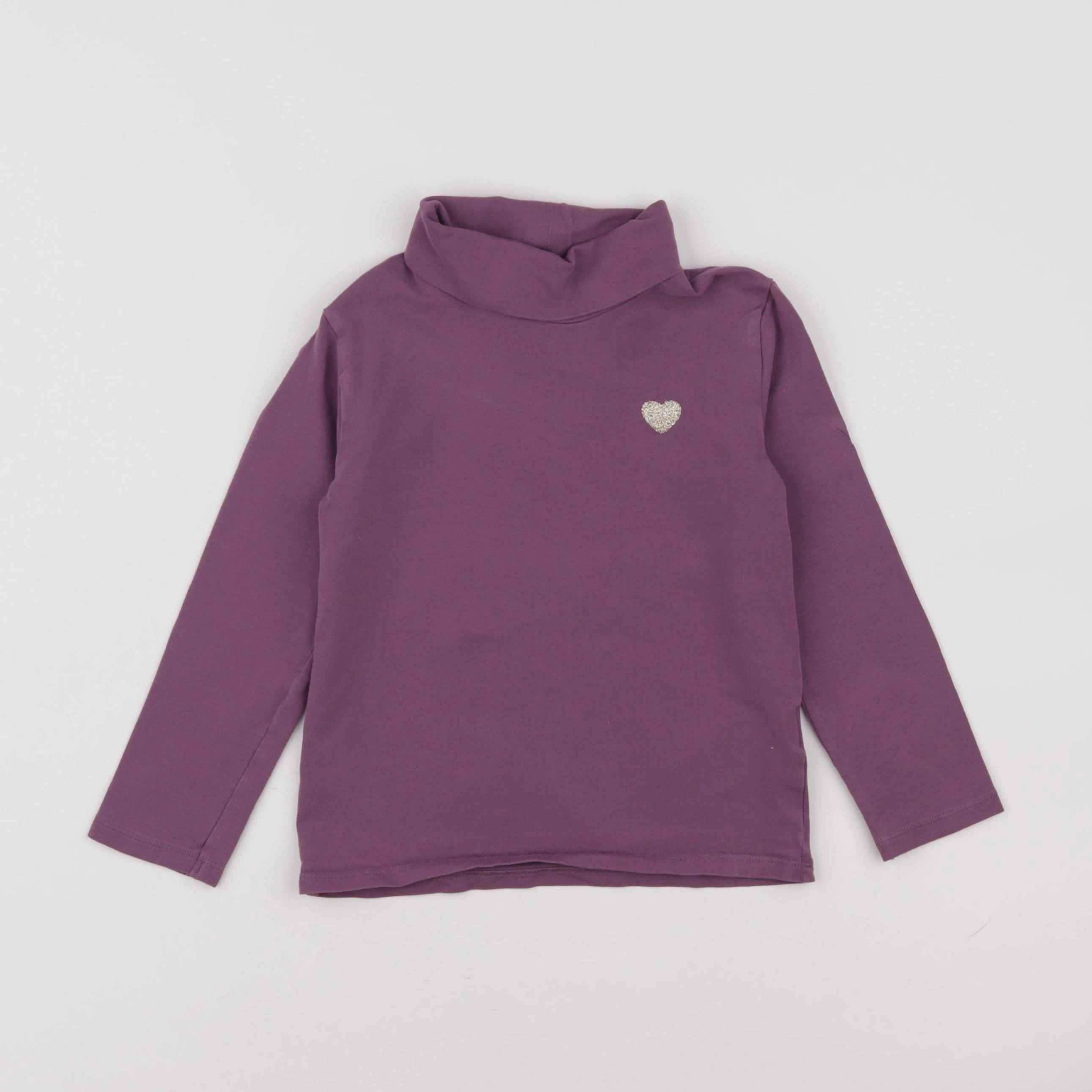 Vertbaudet - sous-pull violet - 6 ans