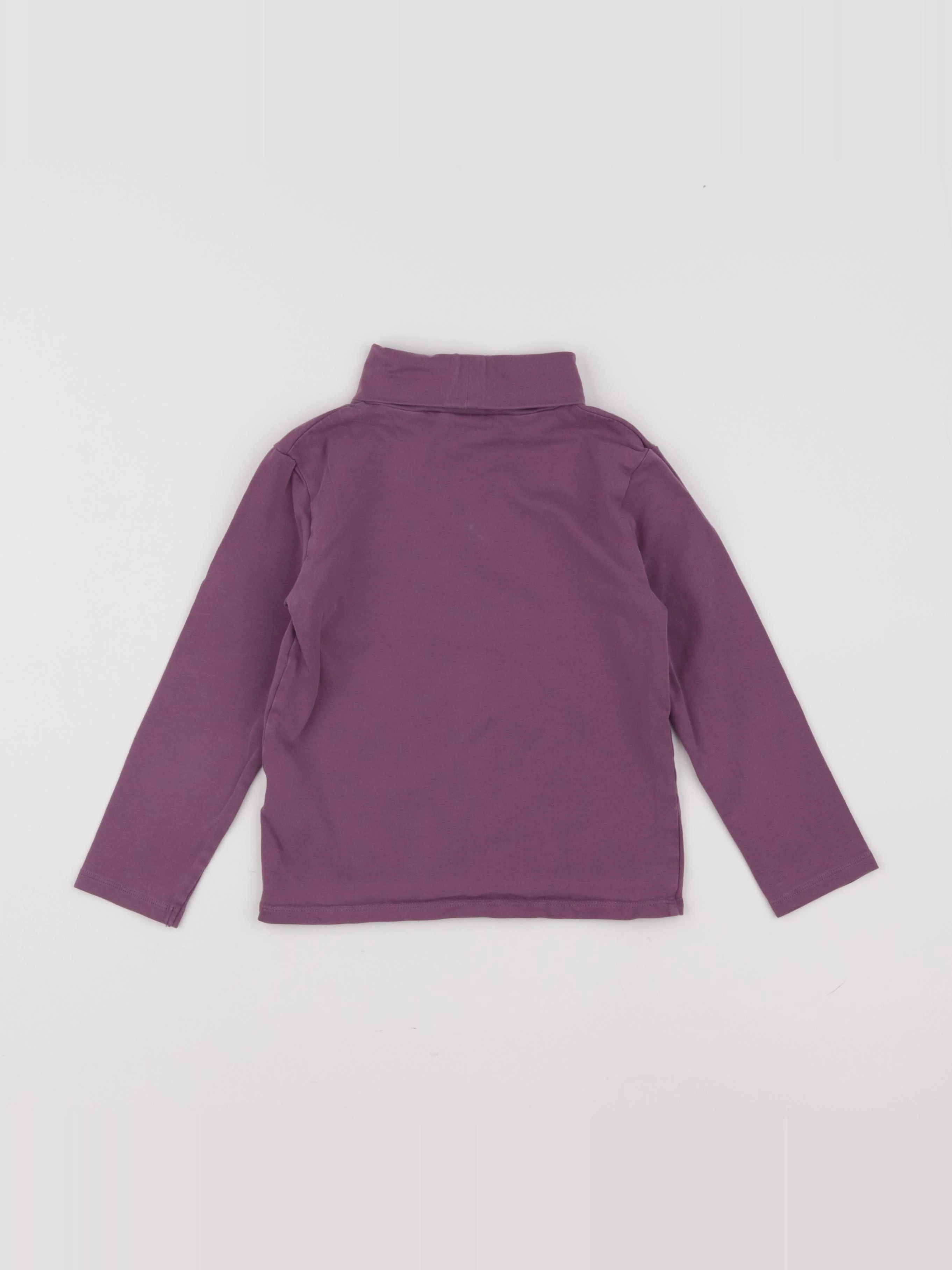 Vertbaudet - sous-pull violet - 6 ans