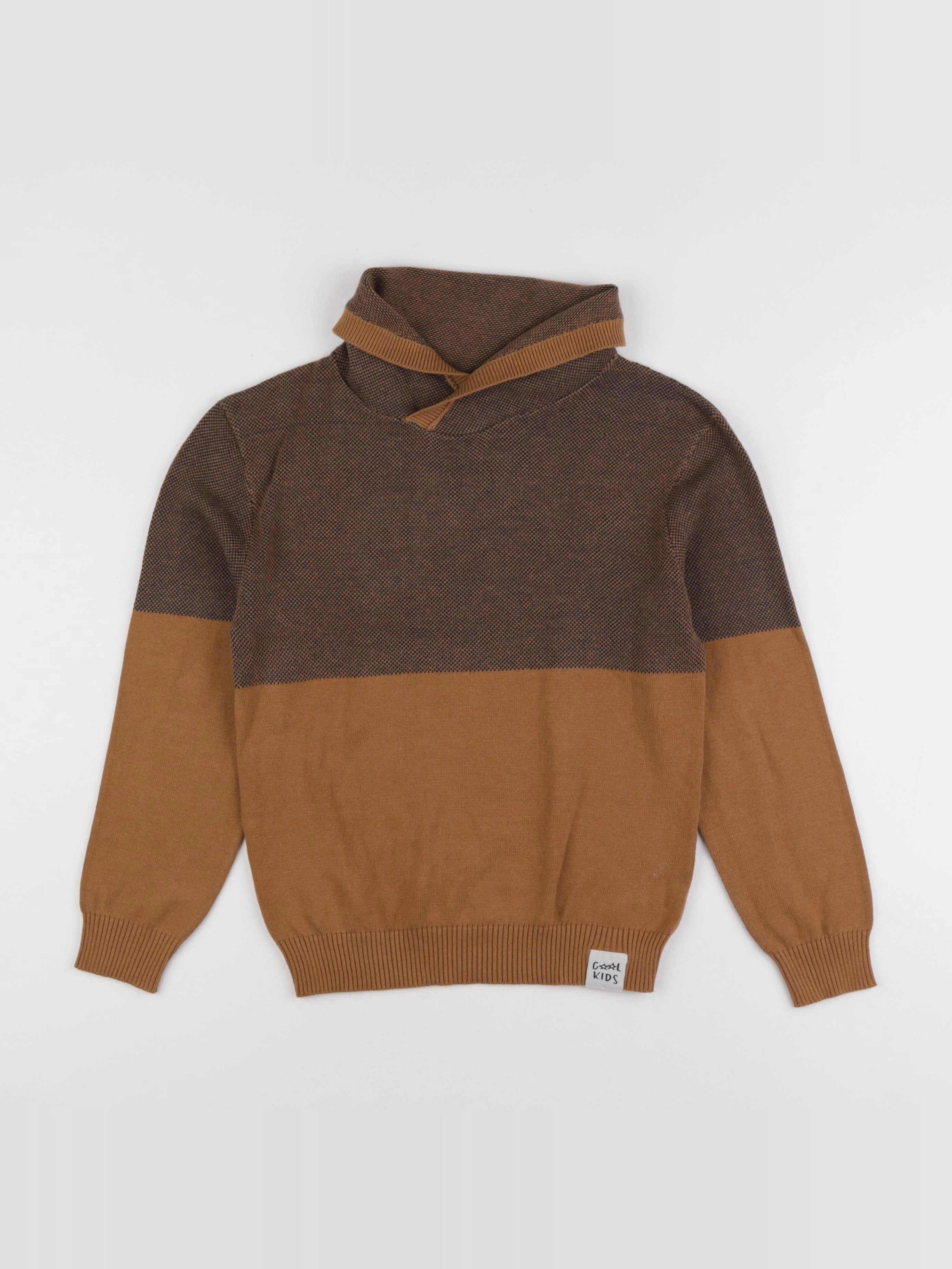 Vertbaudet - pull marron - 10 ans