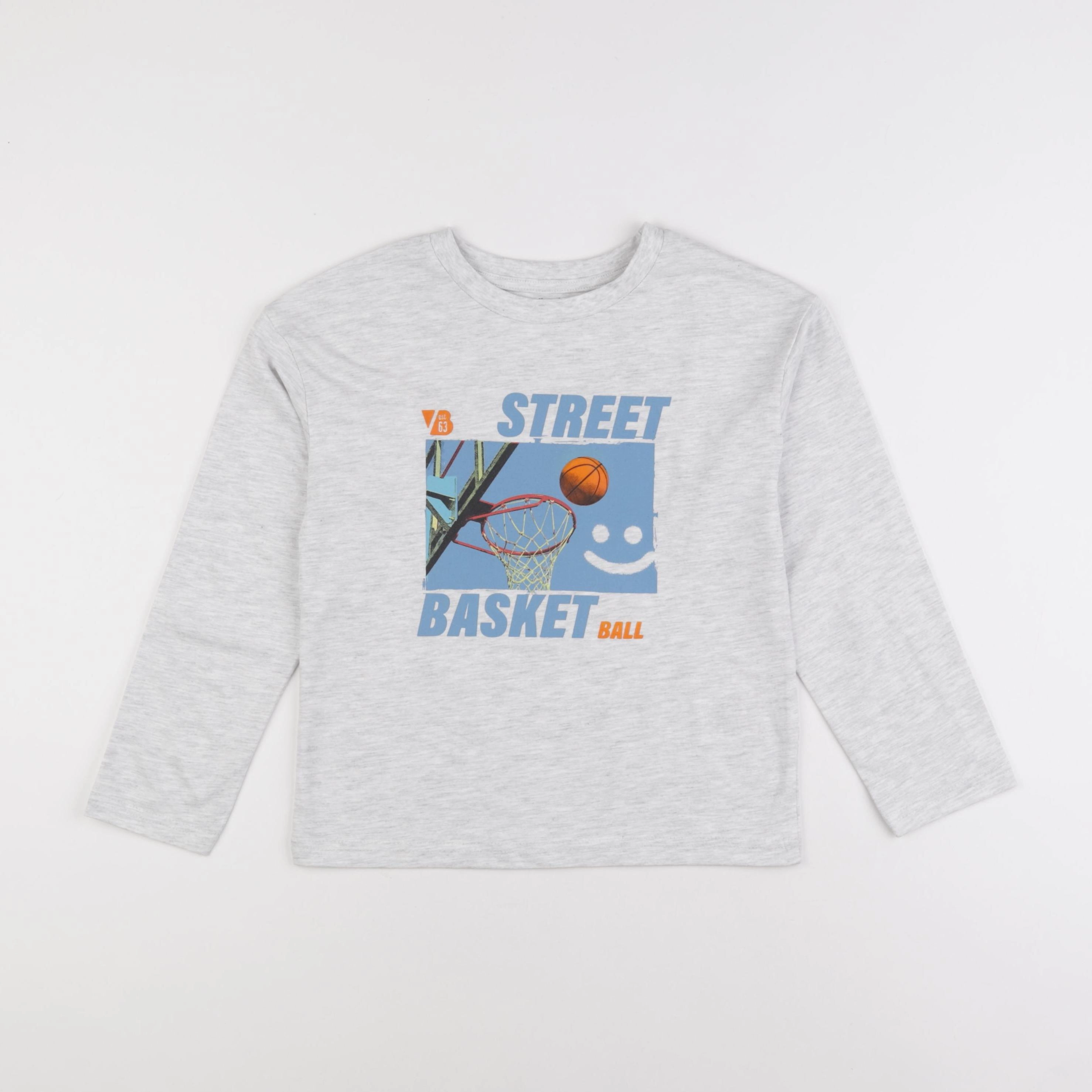 Vertbaudet - tee-shirt gris - 8 ans