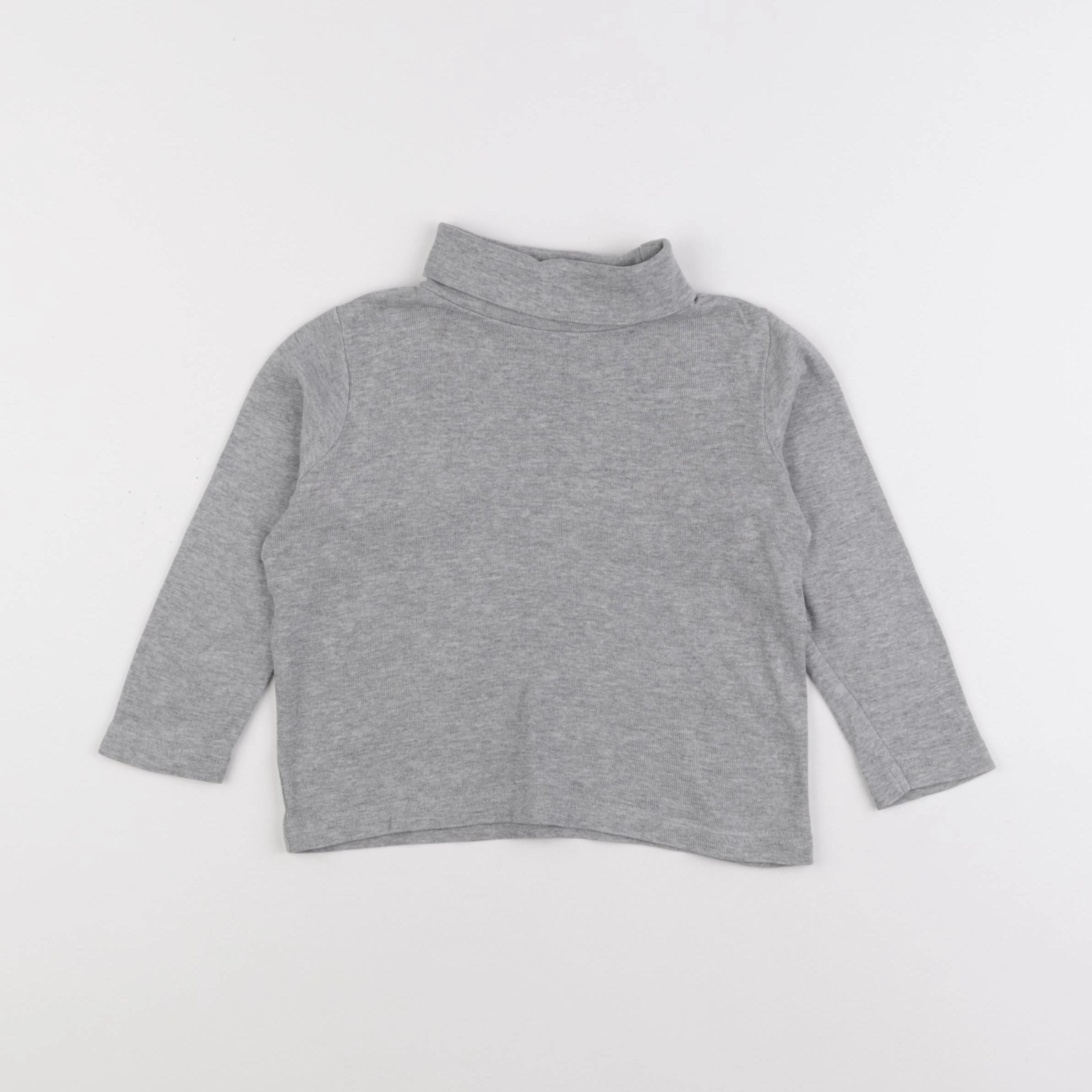 Vertbaudet - sous-pull gris - 3 ans