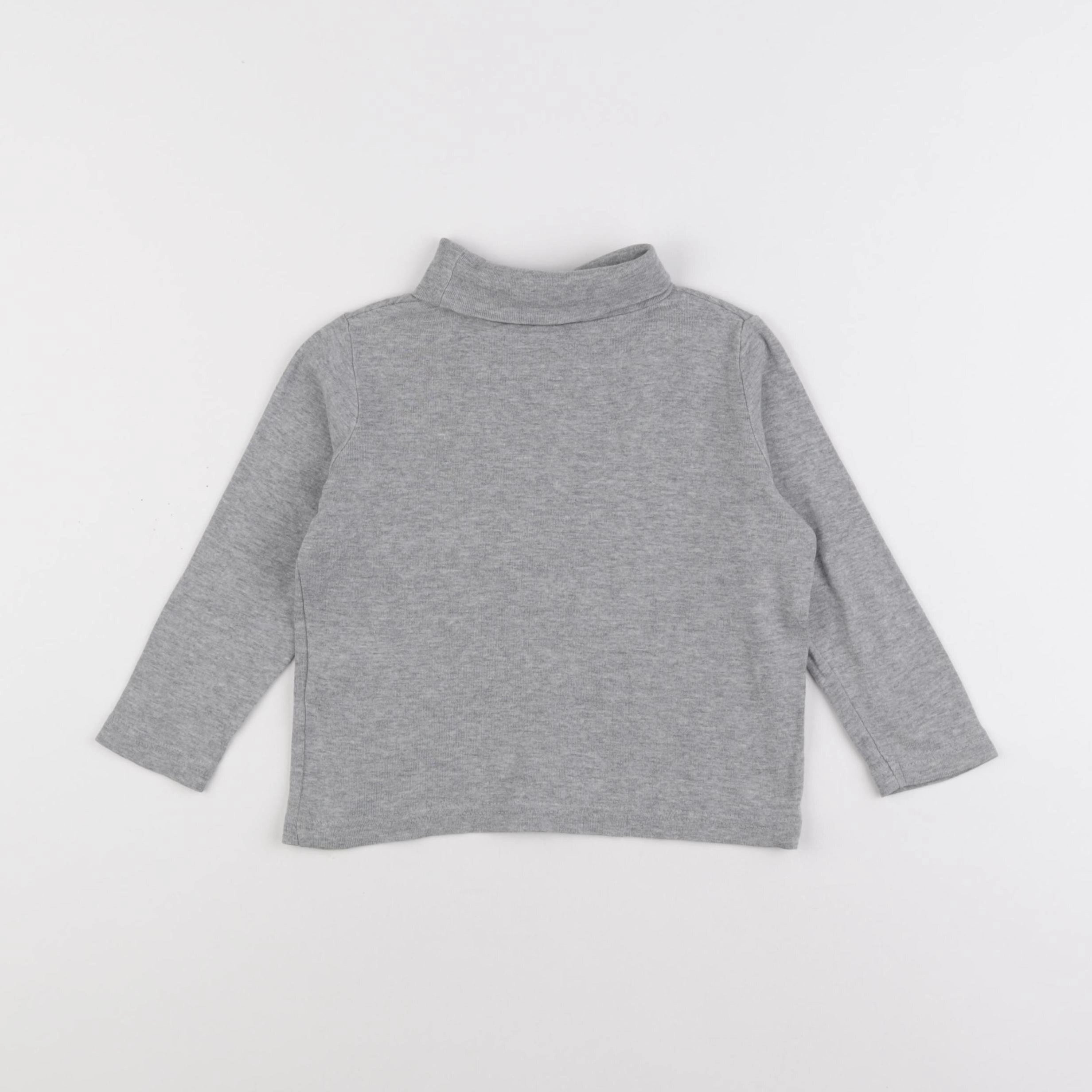 Vertbaudet - sous-pull gris - 3 ans