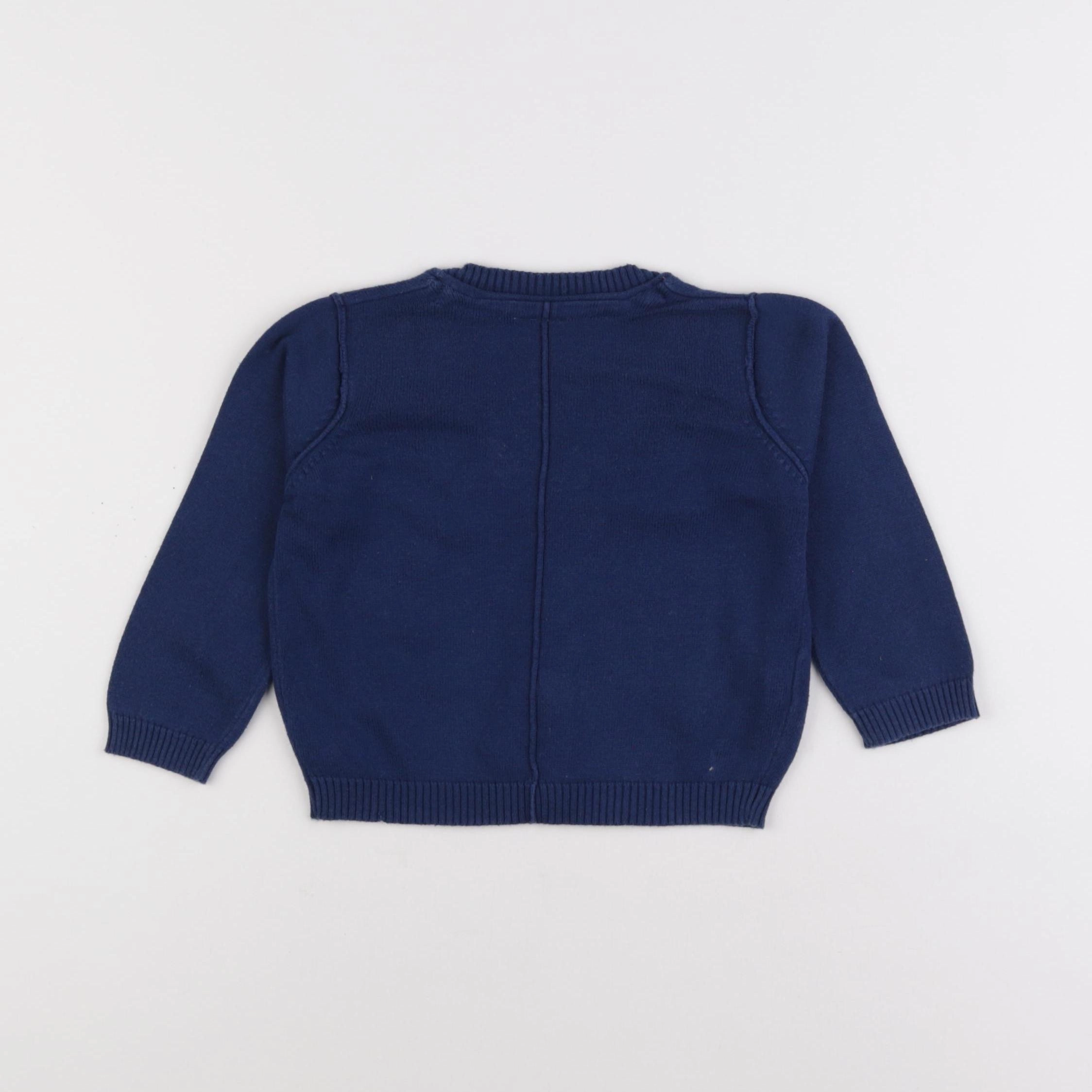 Tape à l'oeil - gilet bleu - 2 ans