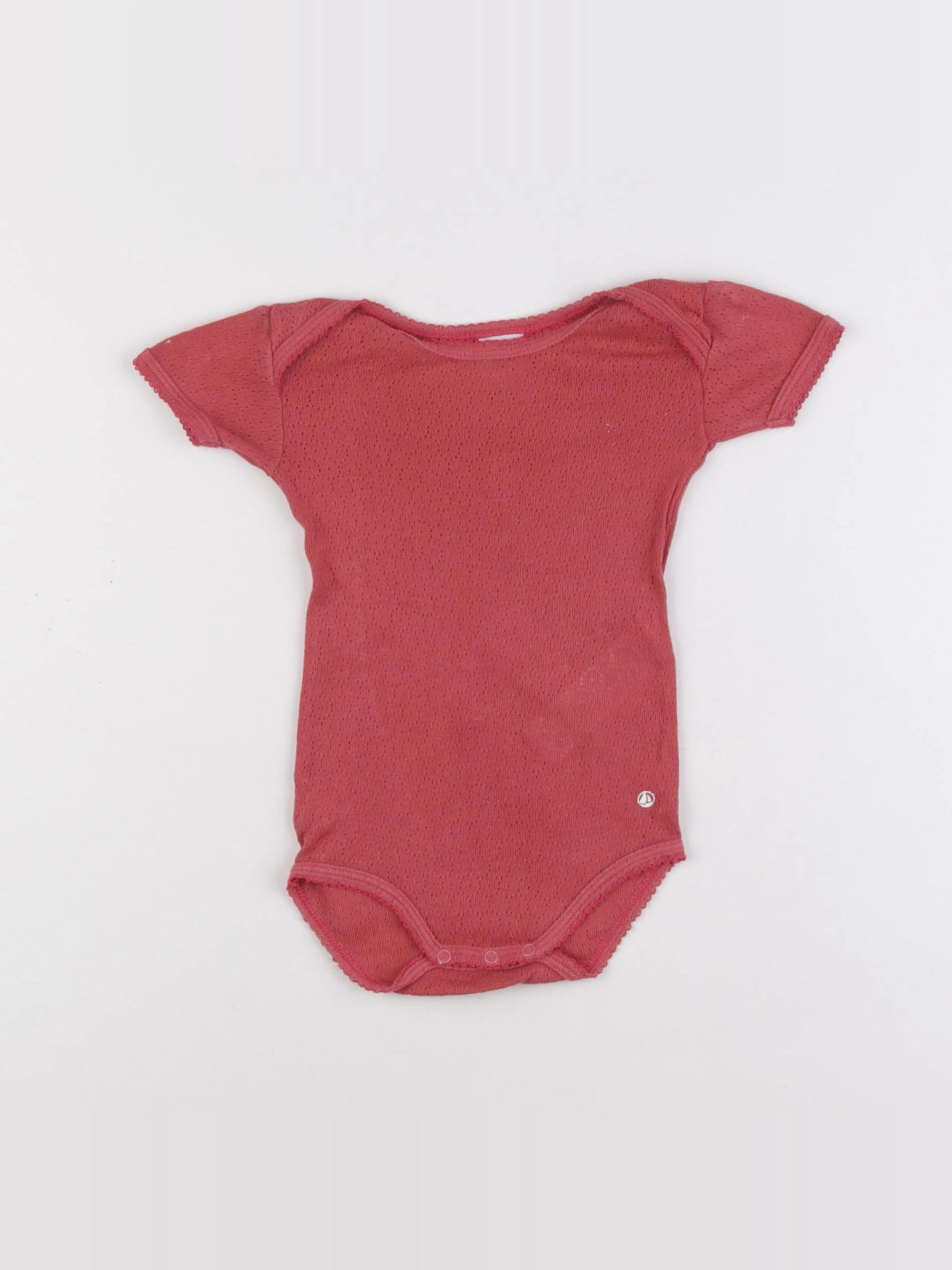 Petit Bateau - body rouge - 6 mois