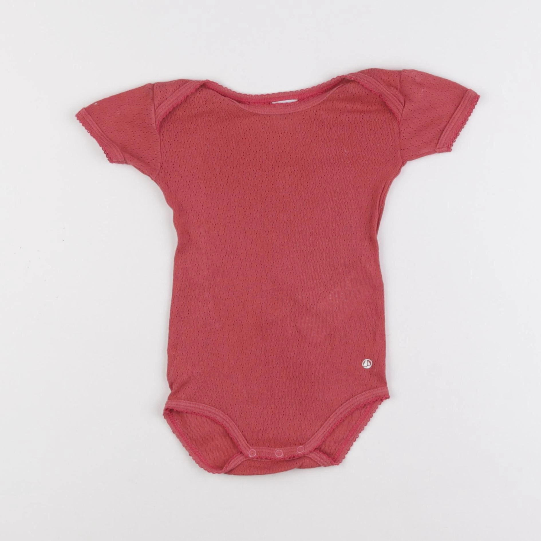 Petit Bateau - body rouge - 6 mois