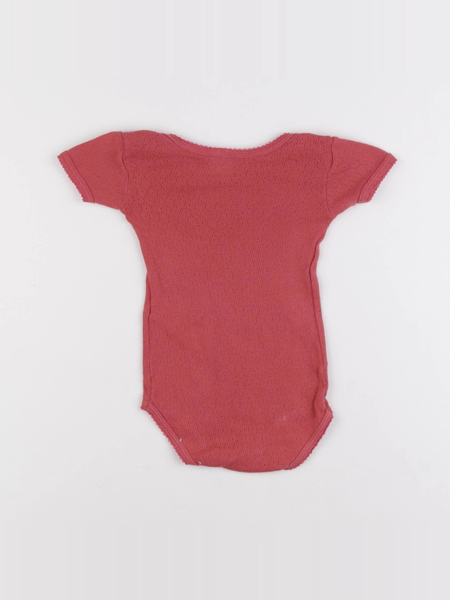 Petit Bateau - body rouge - 6 mois