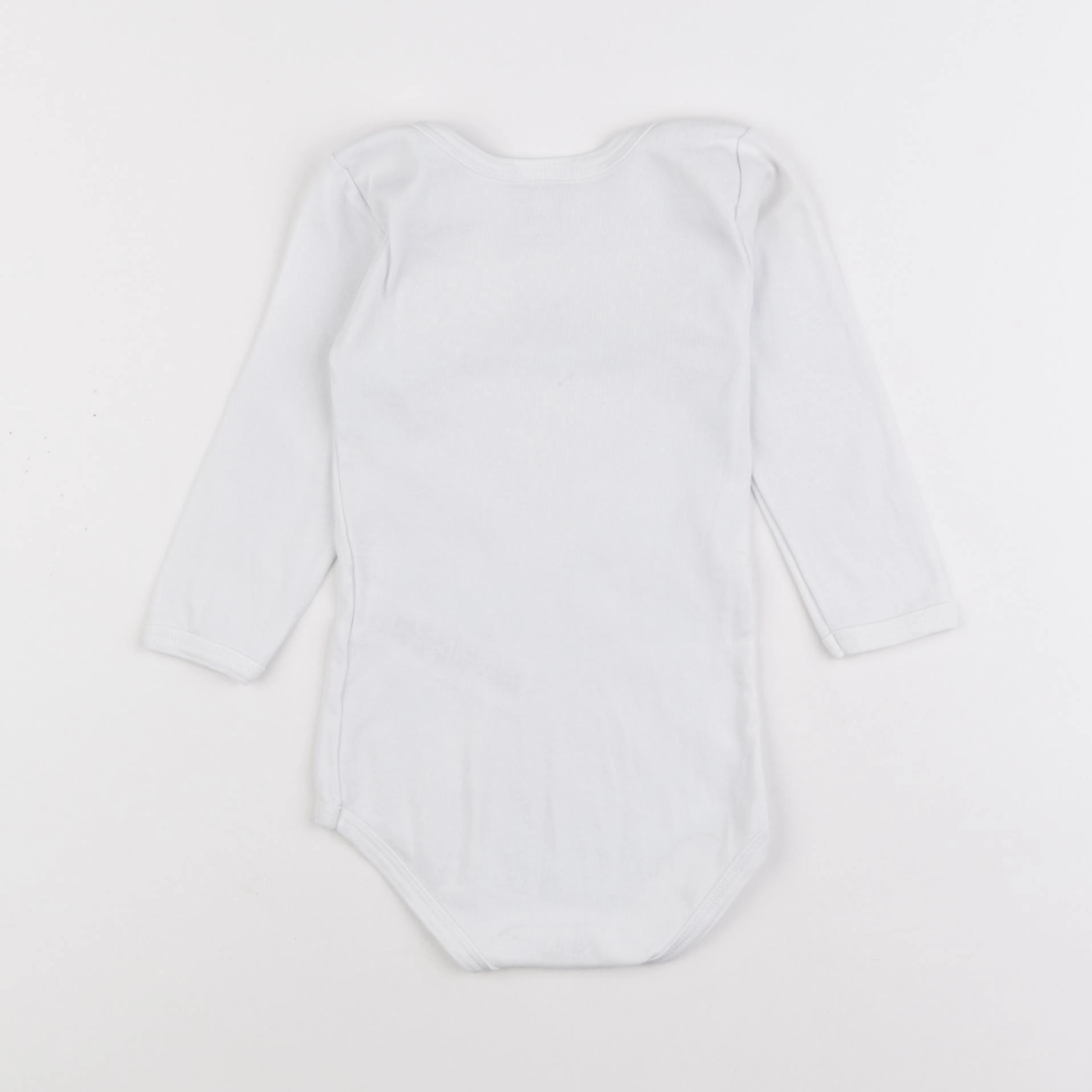 Petit Bateau - body blanc - 12 mois