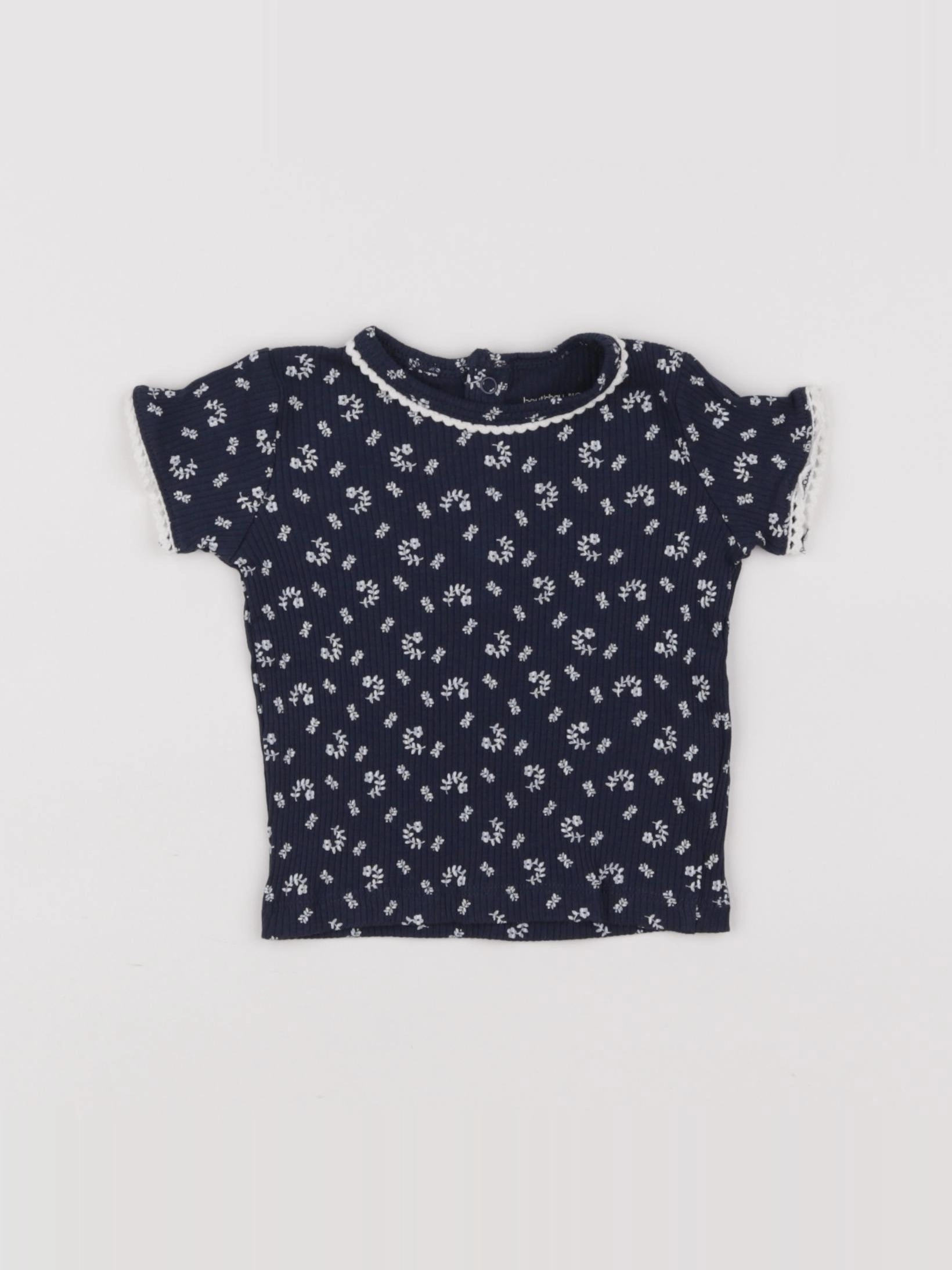 Boutchou - tee-shirt bleu - 6 mois