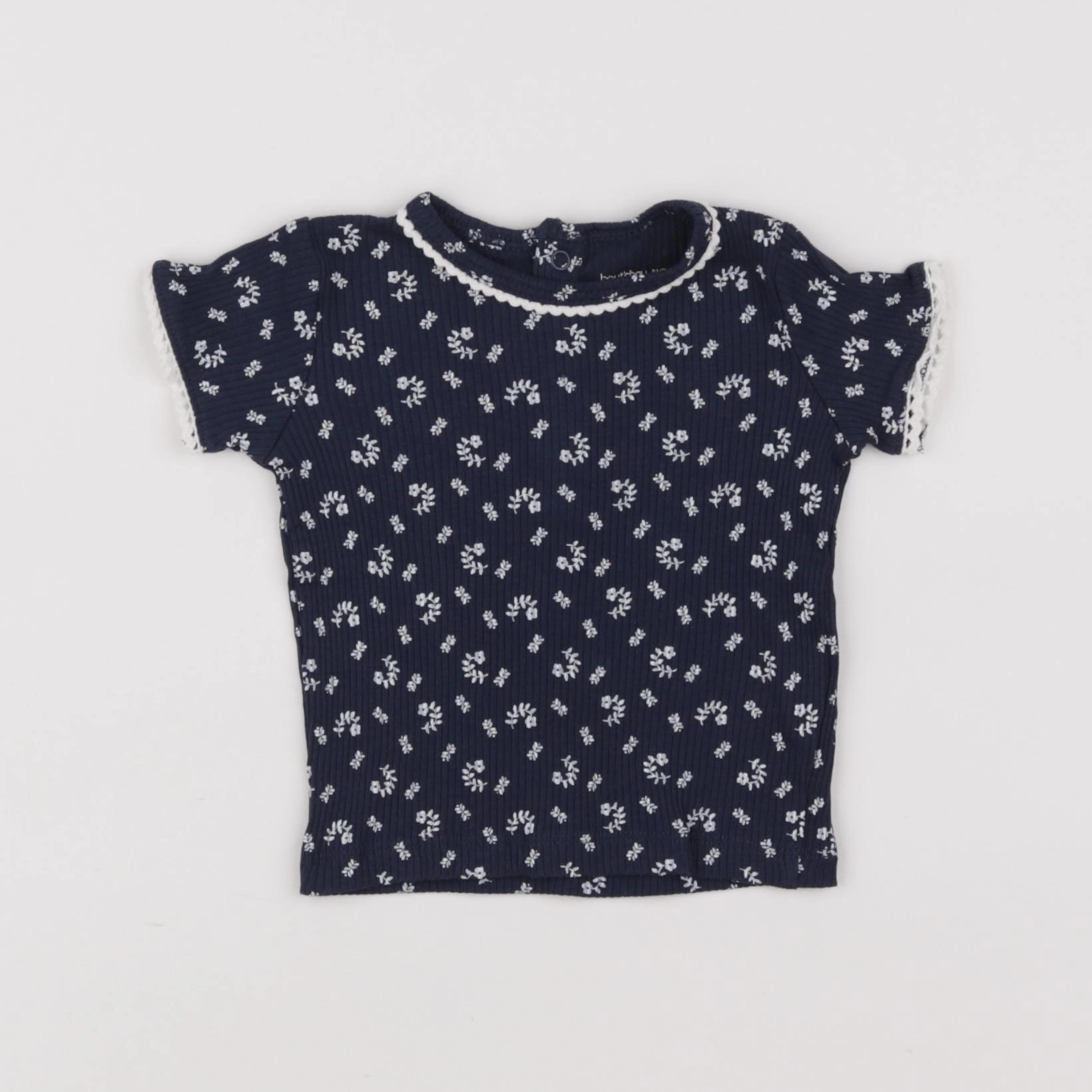 Boutchou - tee-shirt bleu - 6 mois