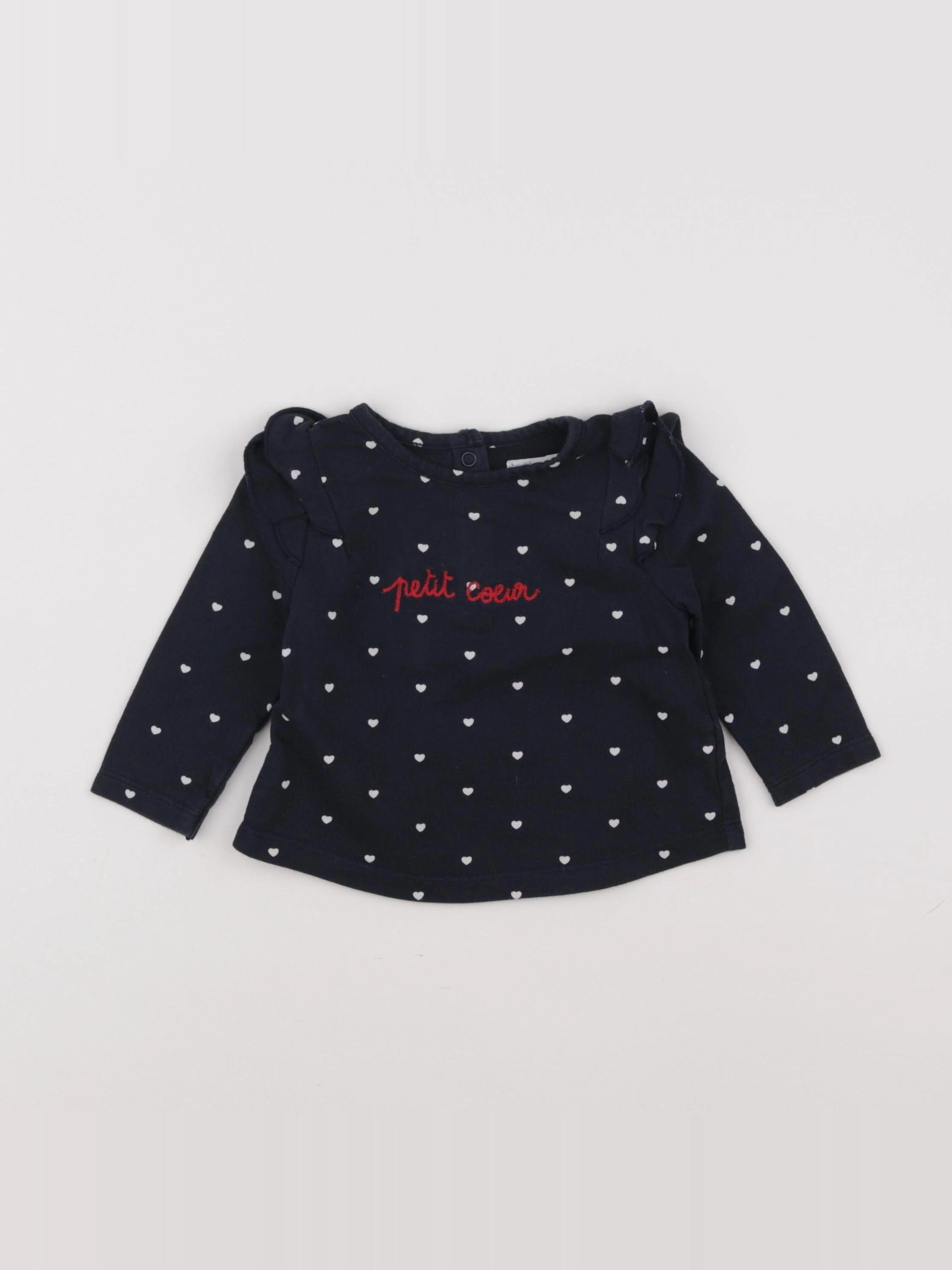 Boutchou - sweat bleu - 9 mois