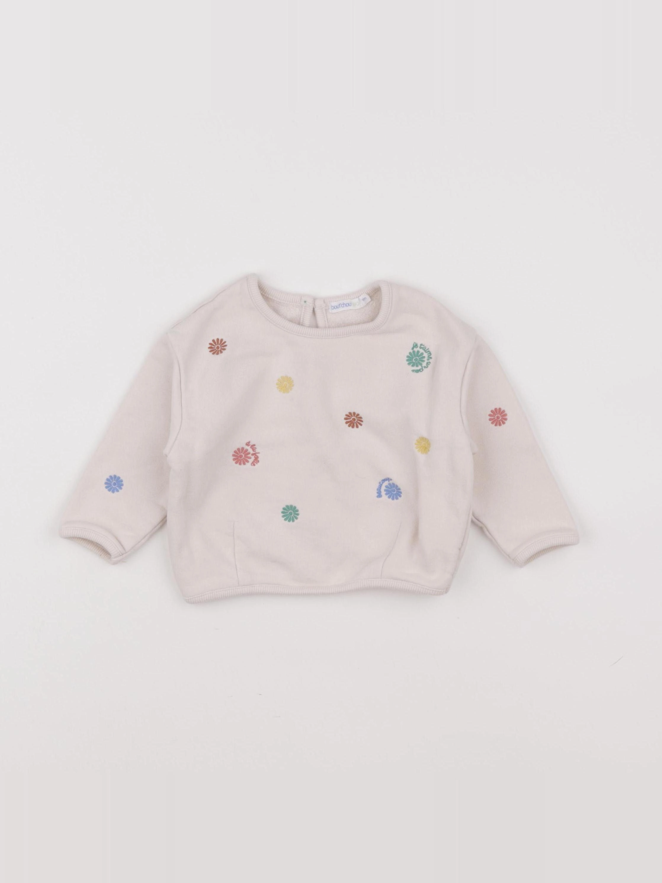 Boutchou - sweat multicolore - 9 mois