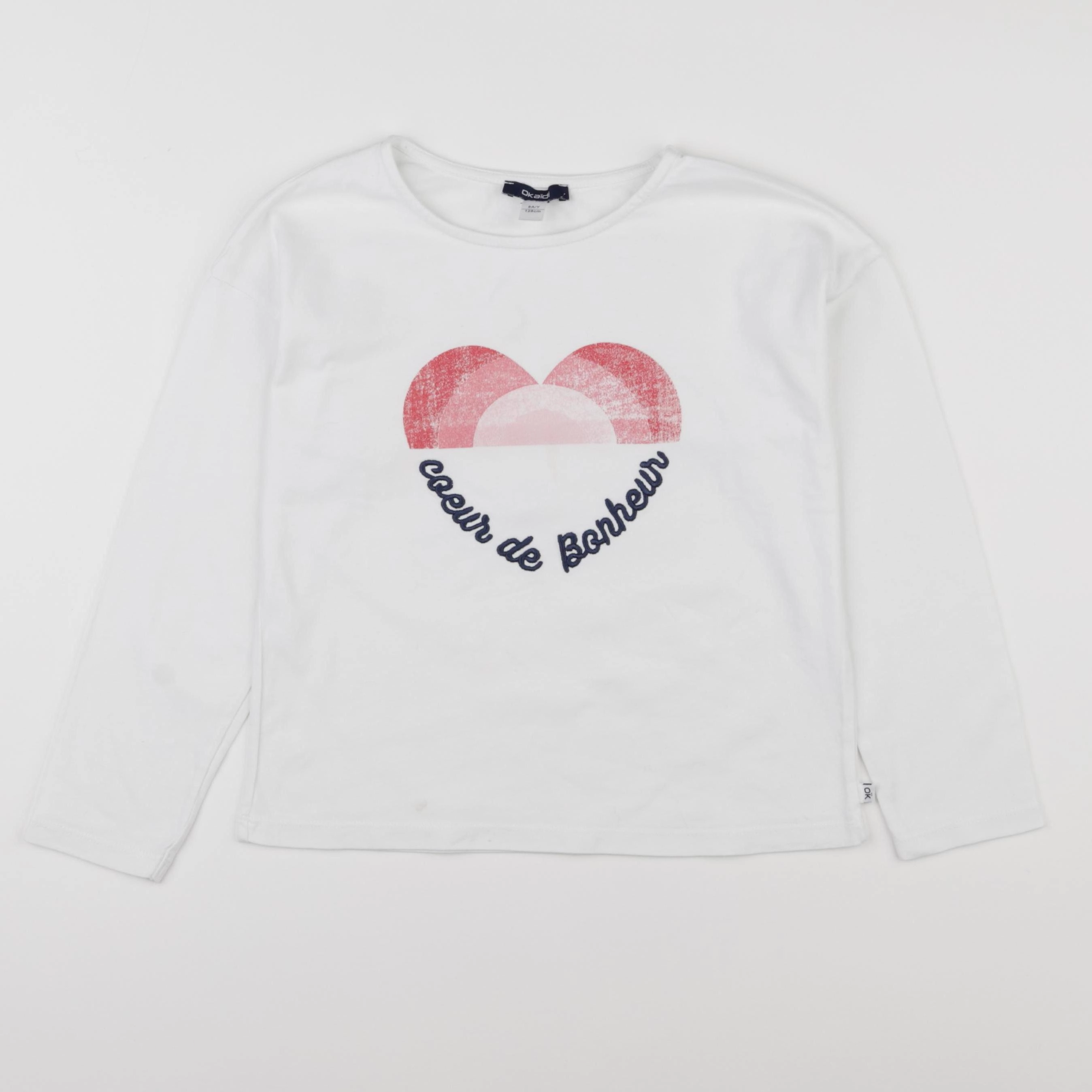 Okaidi - tee-shirt blanc - 8 ans