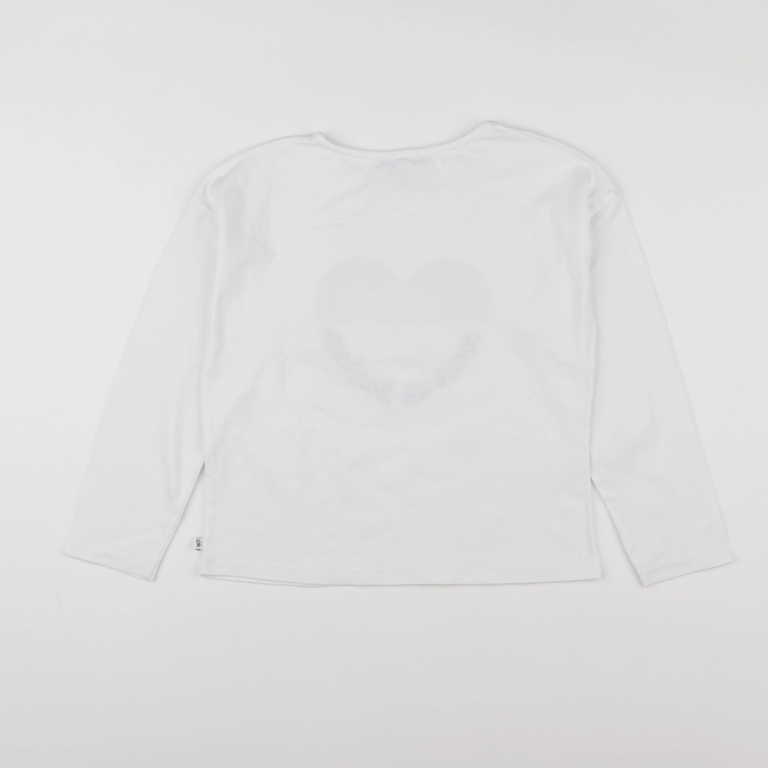 Okaidi - tee-shirt blanc - 8 ans
