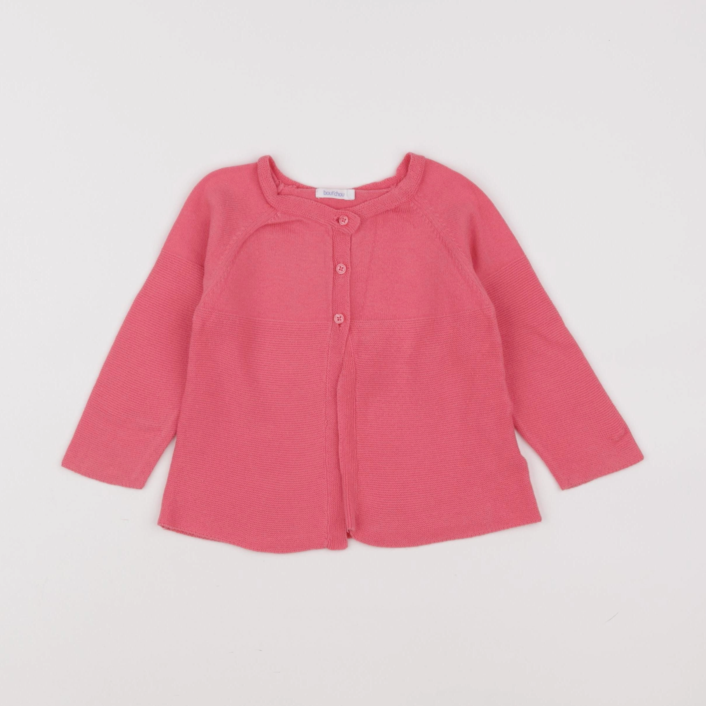 Boutchou - gilet rose - 18 mois