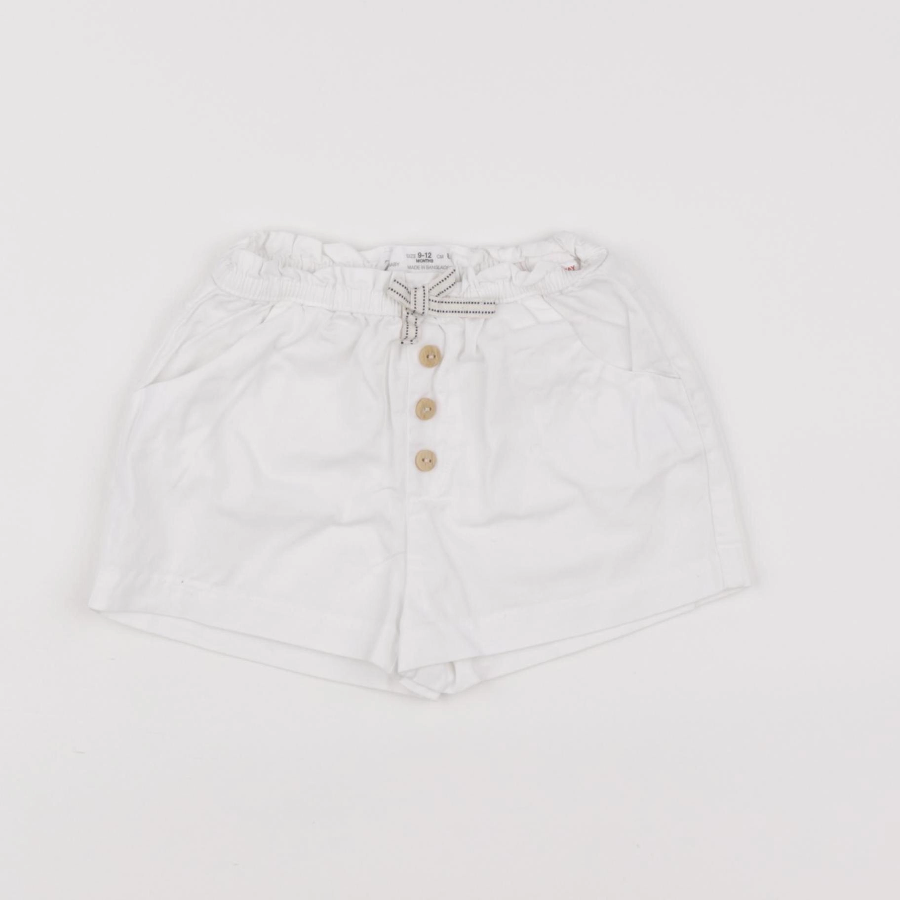 Zara - short blanc - 9/12 mois
