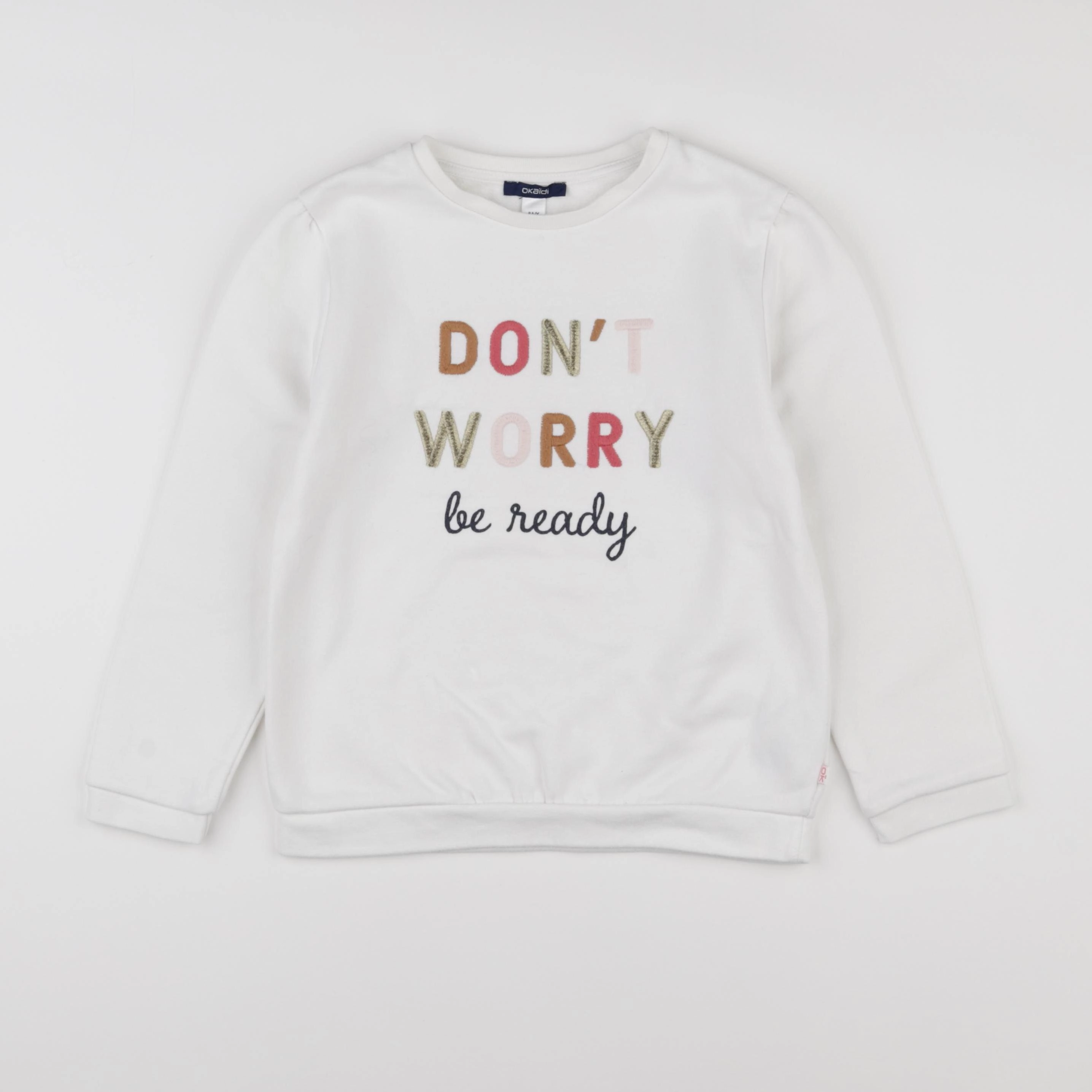 Okaidi - sweat blanc - 8 ans