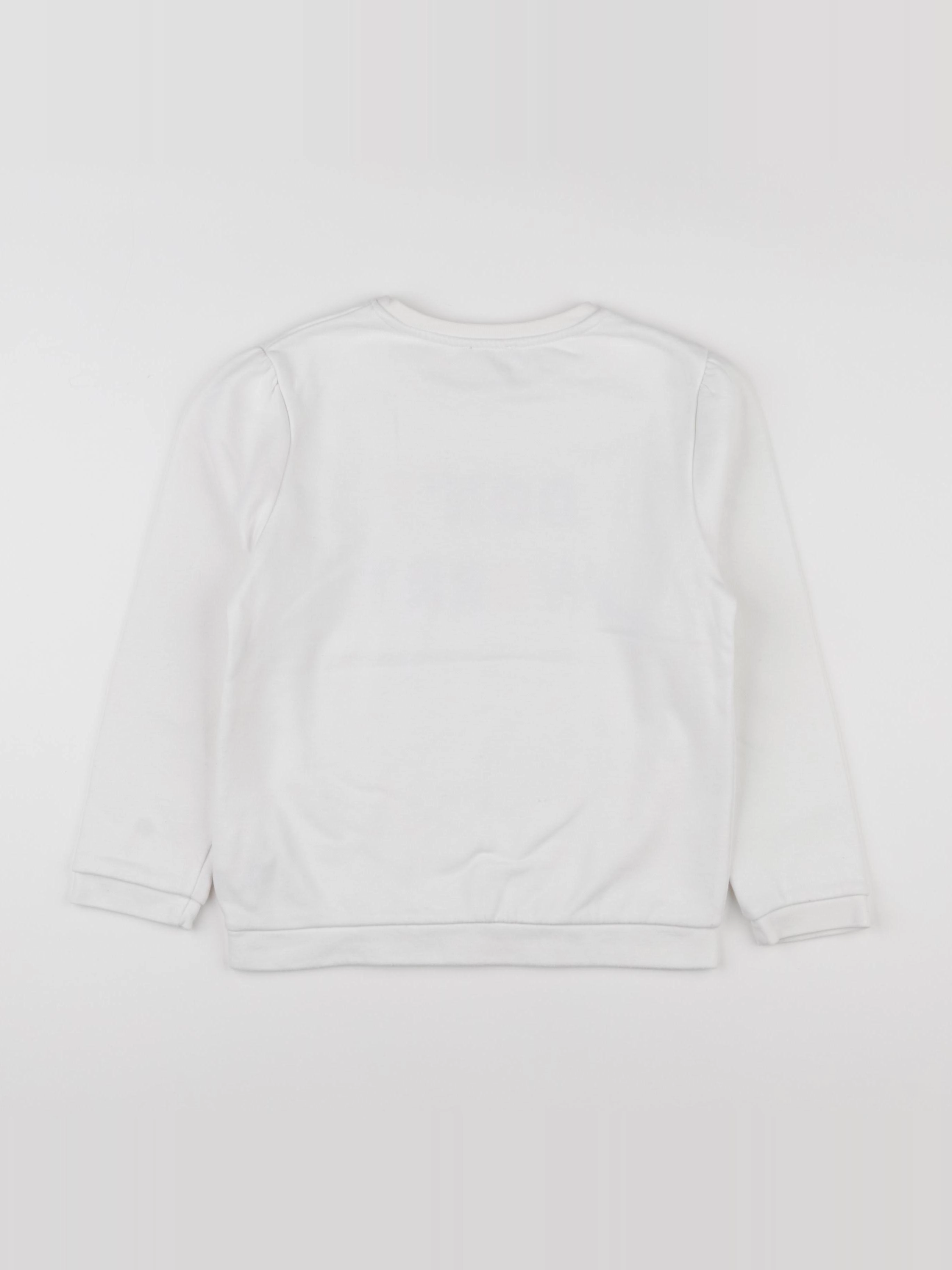 Okaidi - sweat blanc - 8 ans