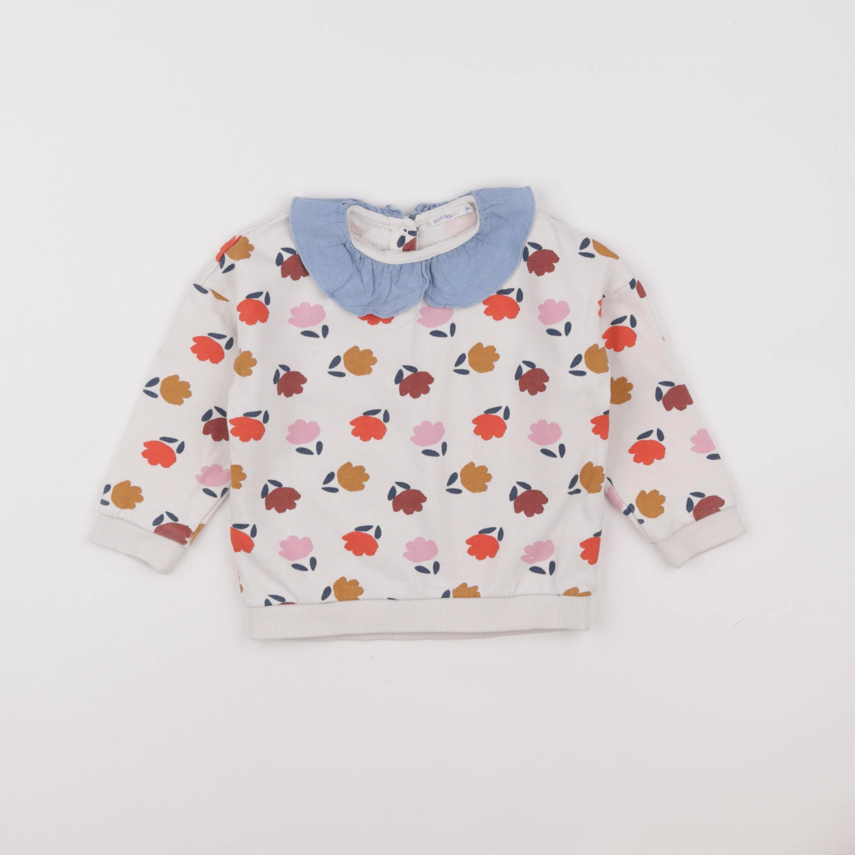Boutchou - sweat blanc - 36 mois