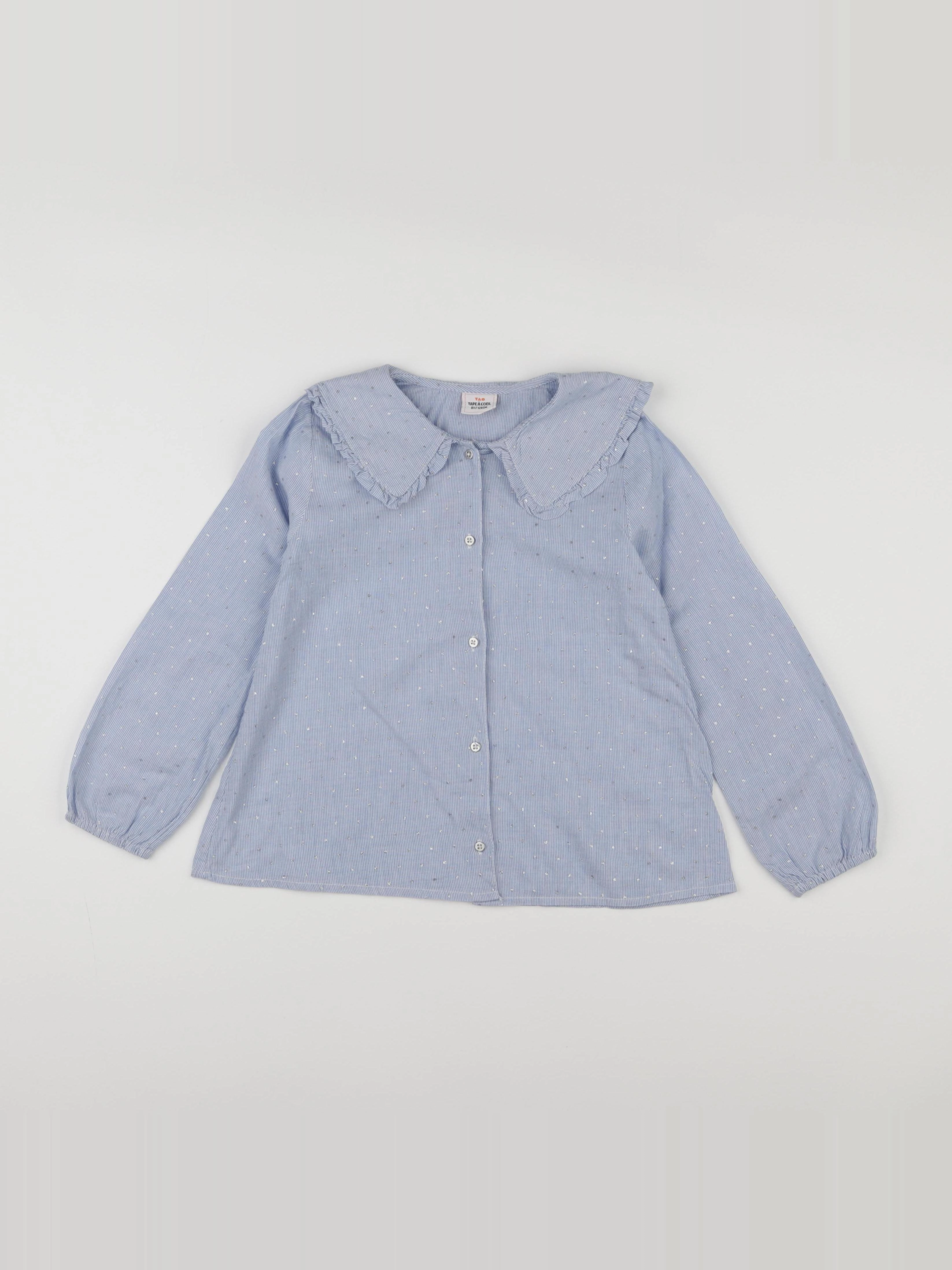 Tape à l'oeil - blouse blanc, bleu - 8 ans