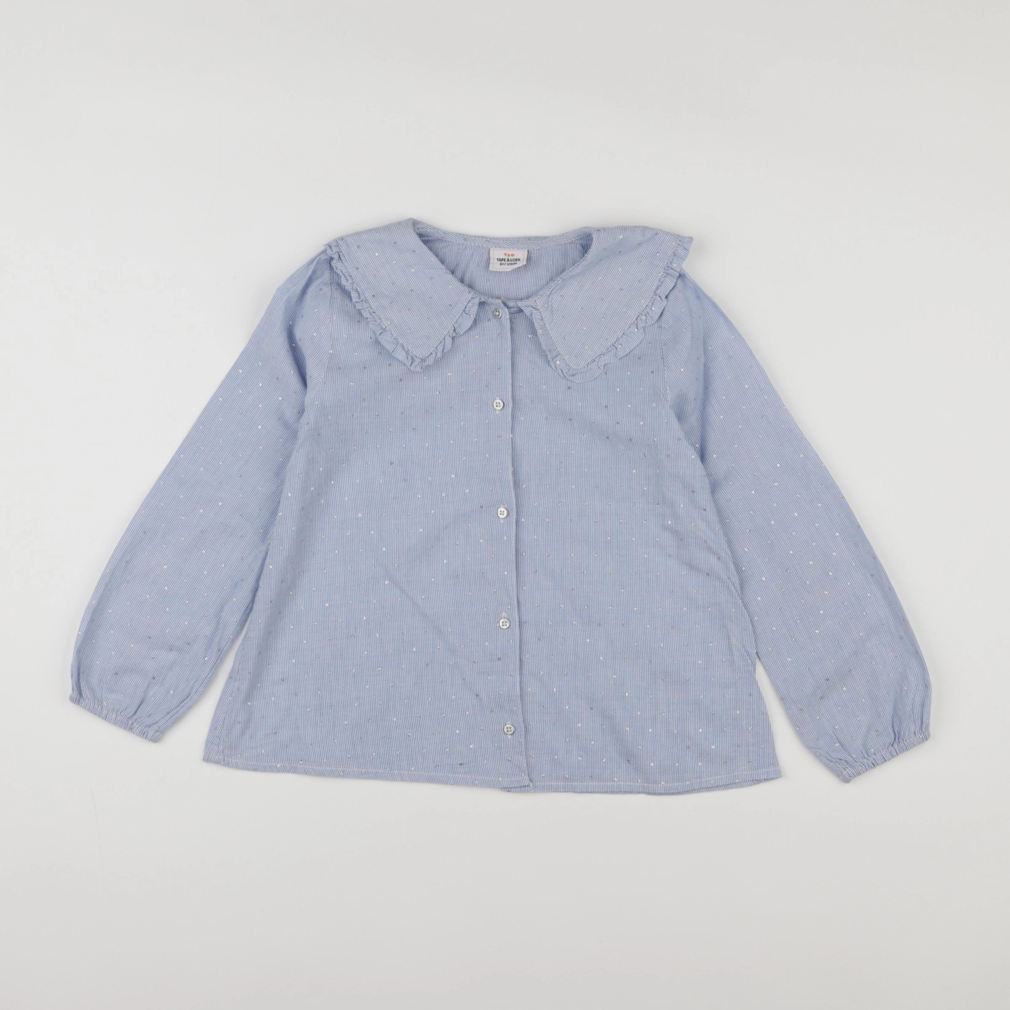 Tape à l'oeil - blouse blanc, bleu - 8 ans