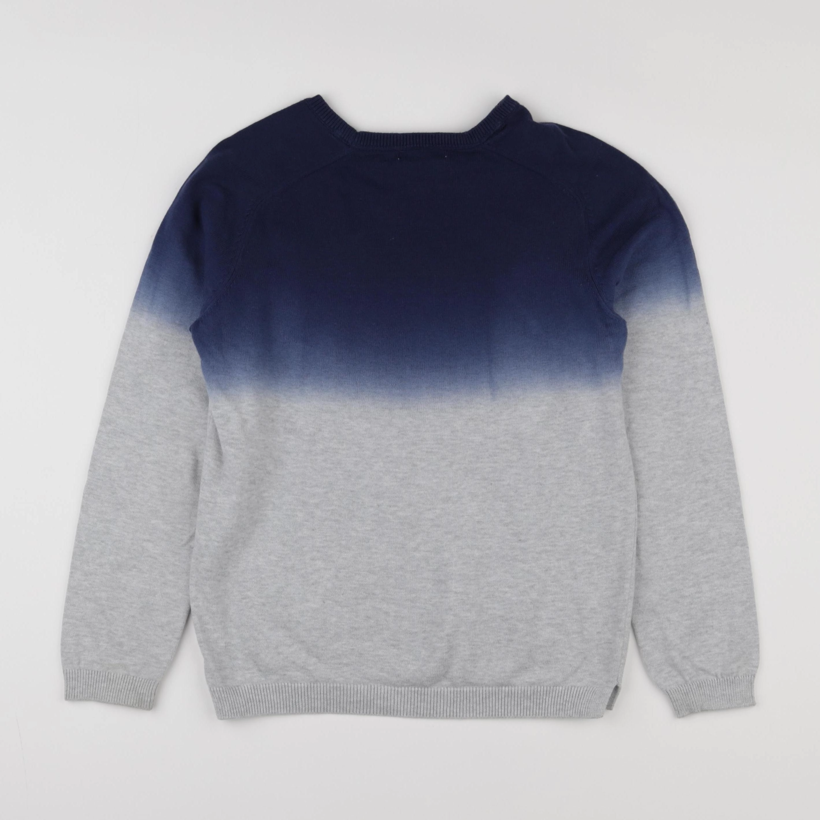 Okaidi - pull bleu, gris - 10 ans