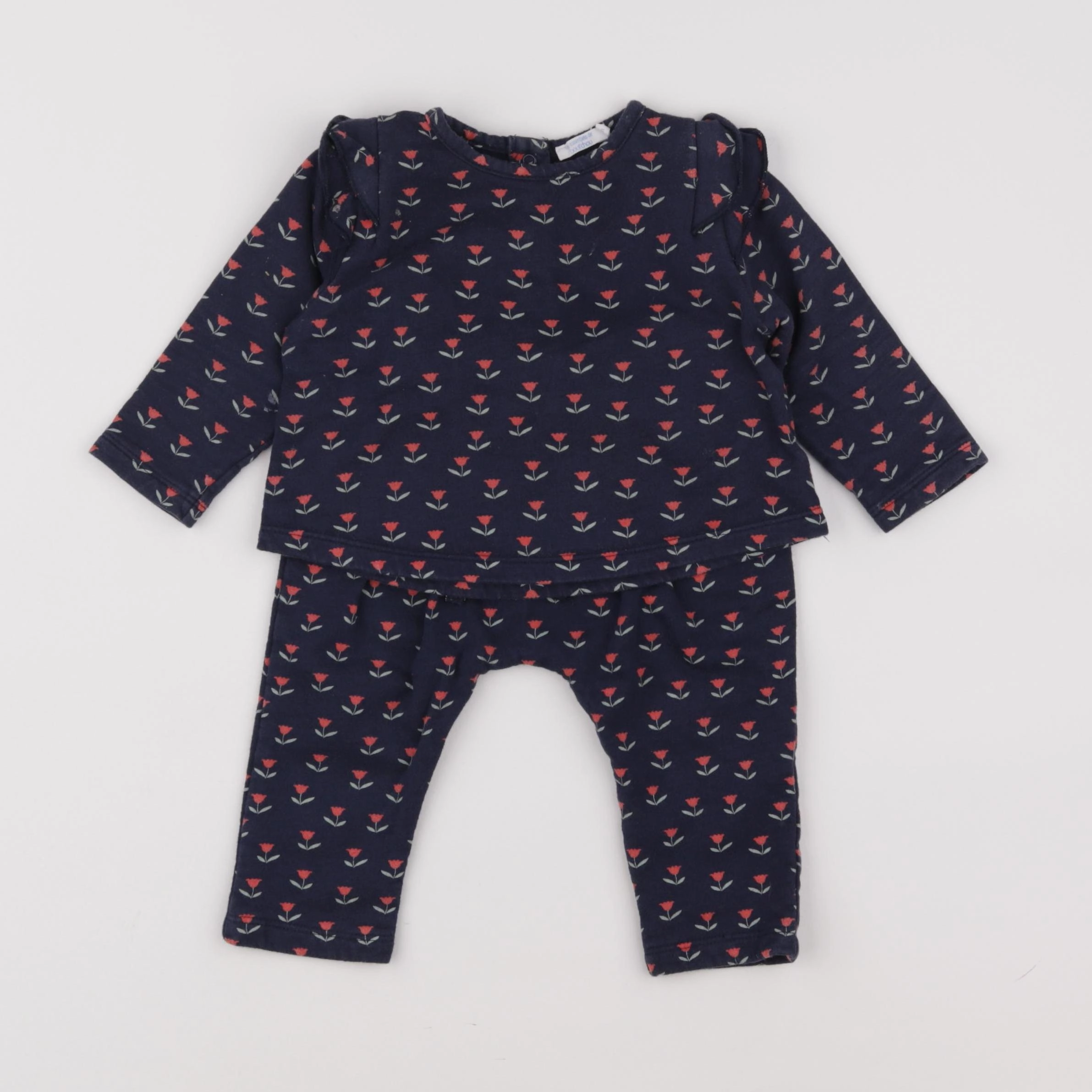 Boutchou - ensemble bleu - 9 mois