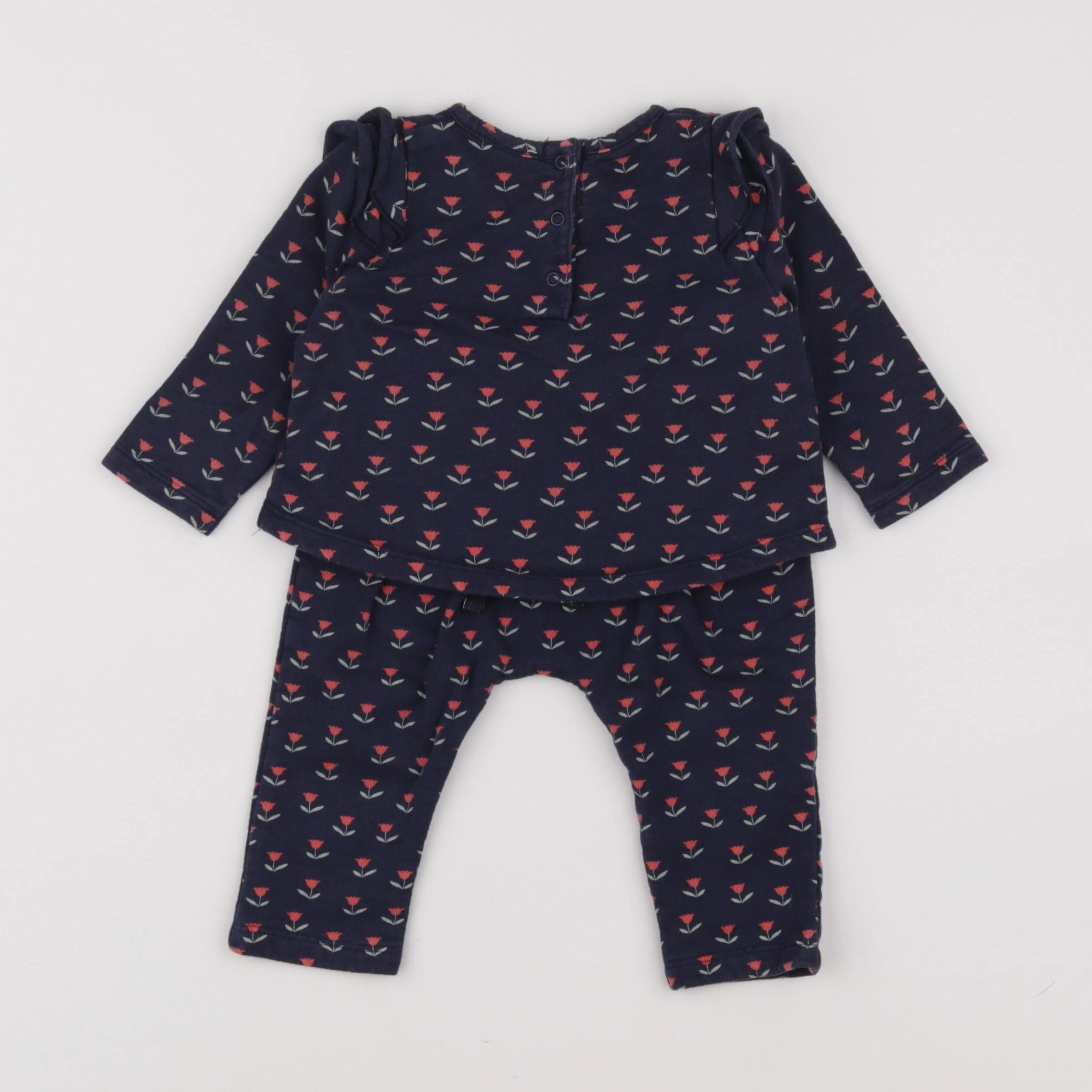 Boutchou - ensemble bleu - 9 mois