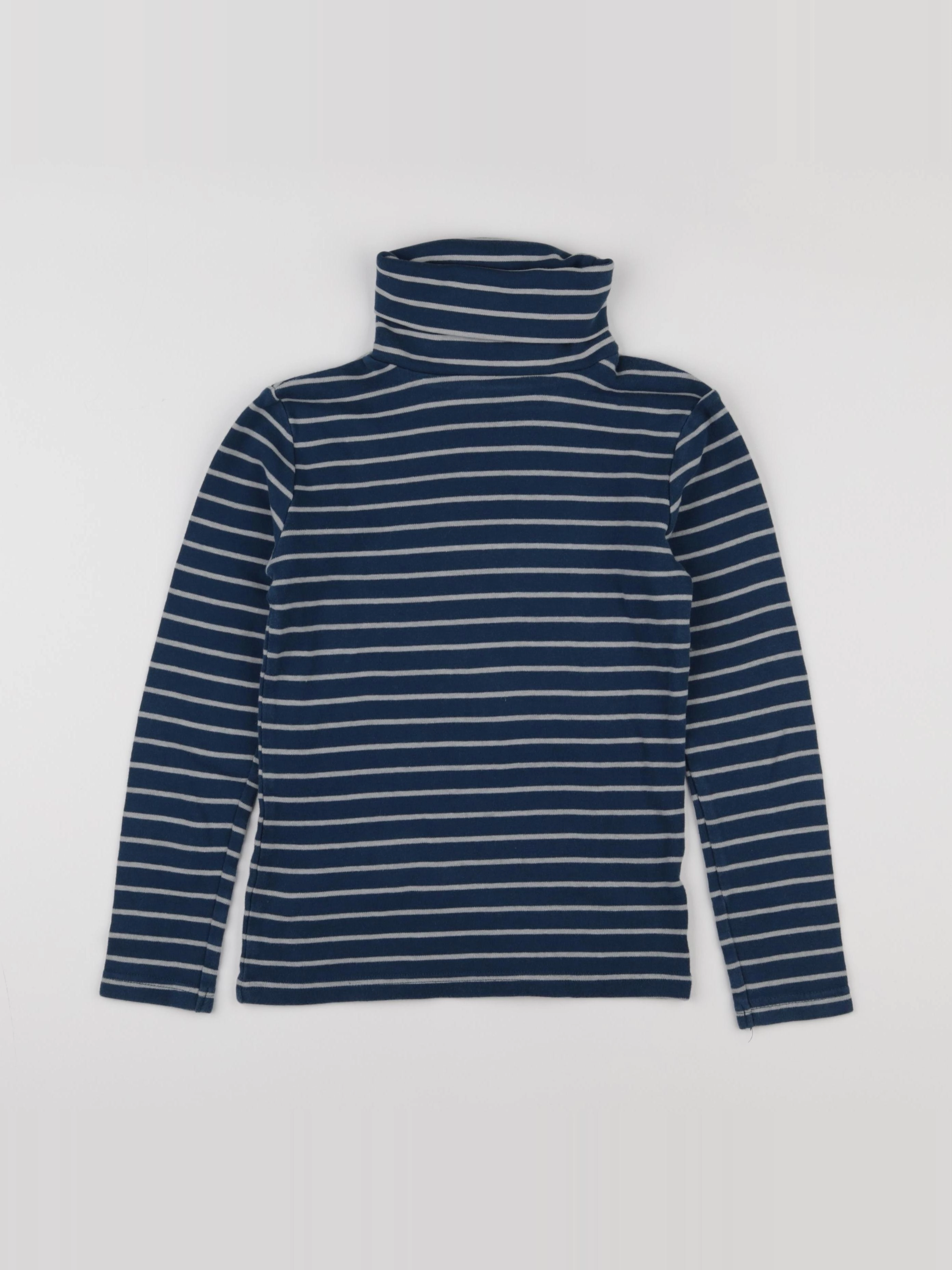 Okaidi - sous-pull blanc, bleu - 10 ans