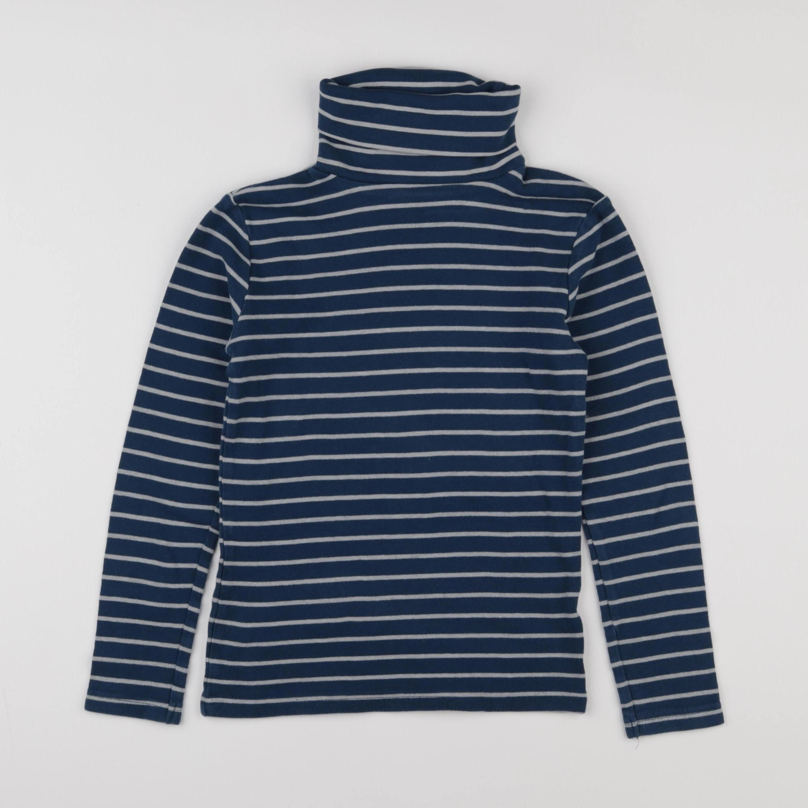 Okaidi - sous-pull blanc, bleu - 10 ans