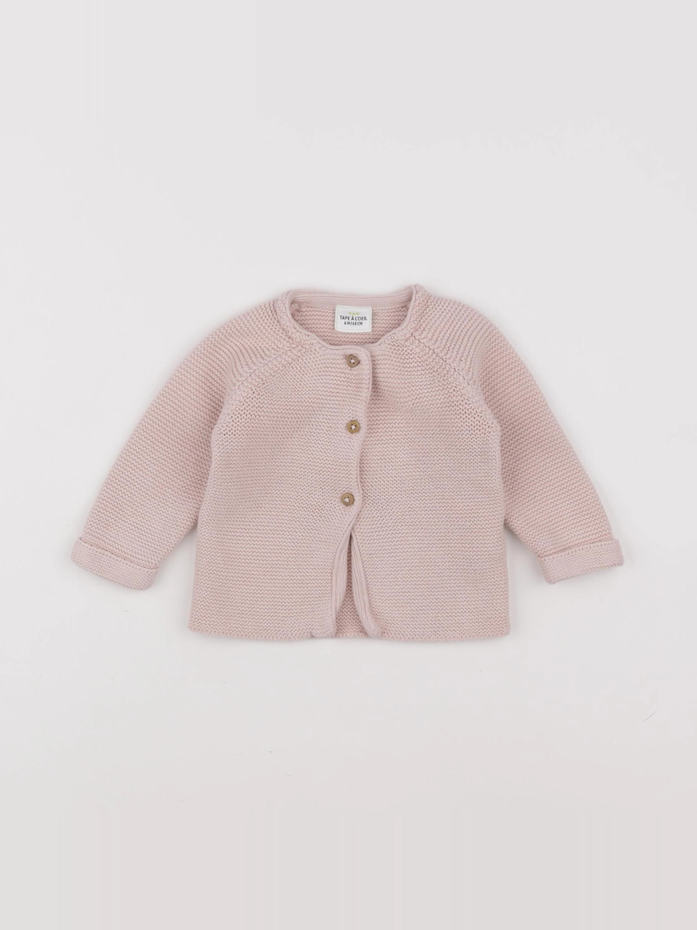 Tape à l'oeil - gilet rose - 6 mois
