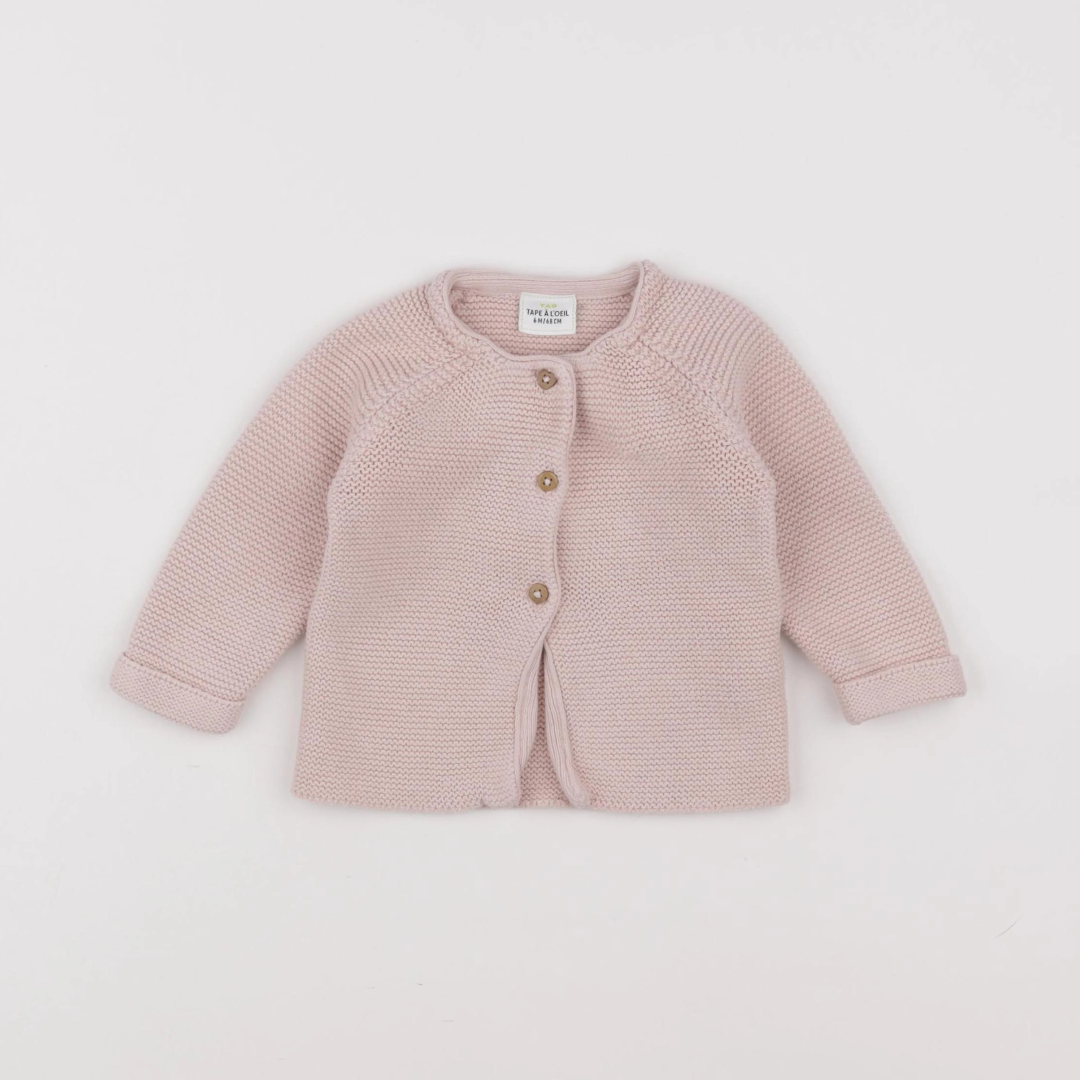 Tape à l'oeil - gilet rose - 6 mois