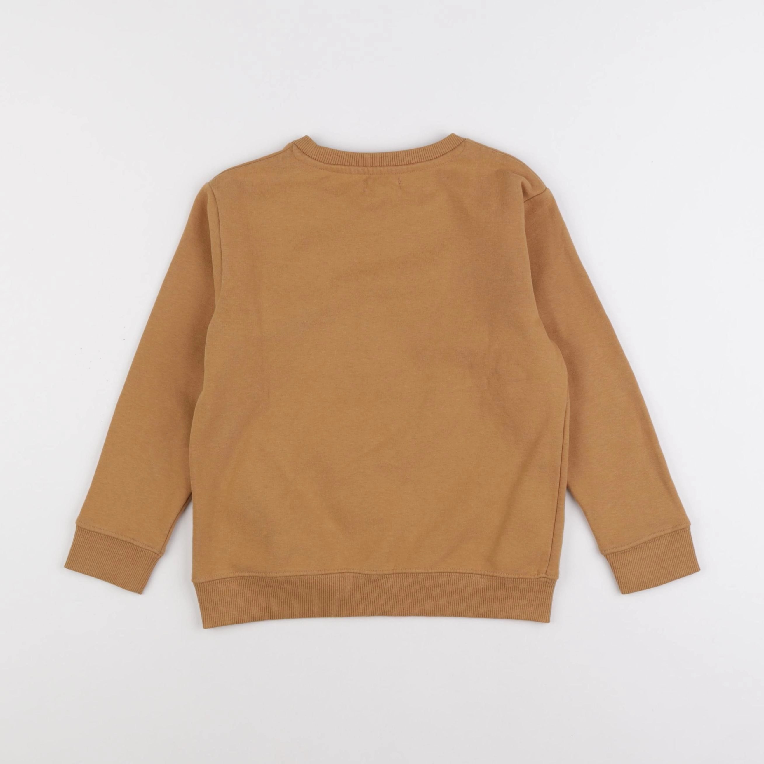 Vertbaudet - sweat marron - 8 ans