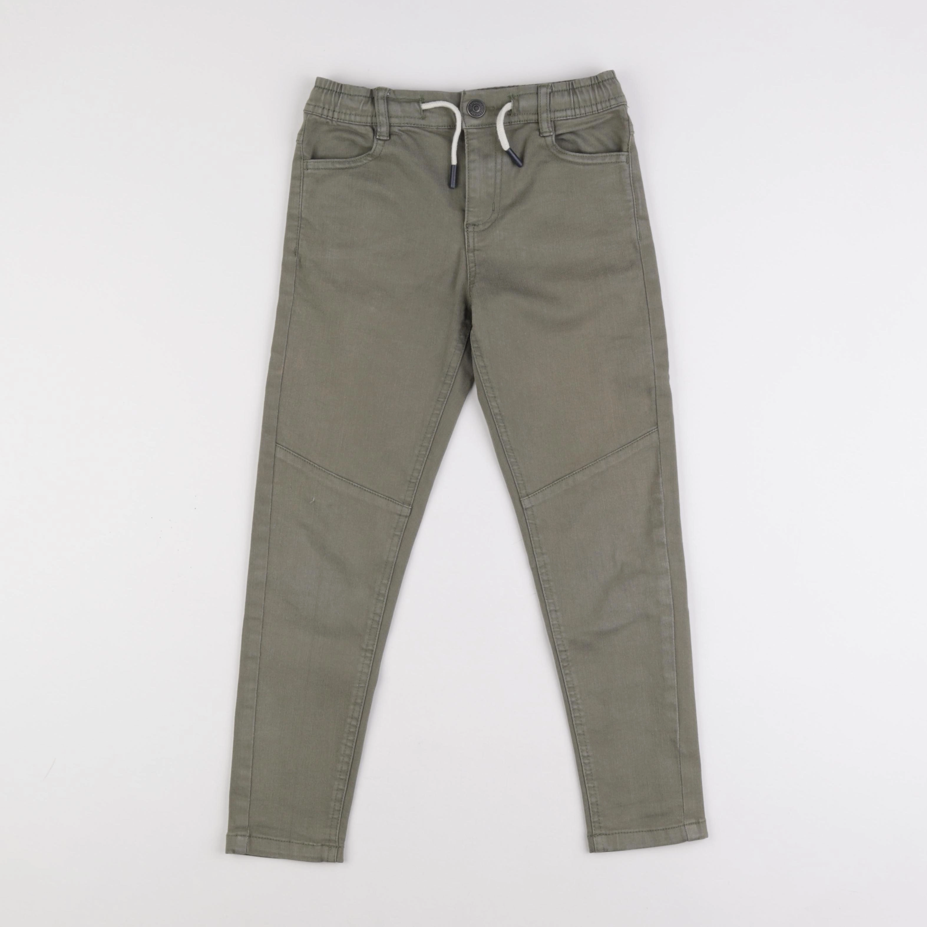Vertbaudet - pantalon vert - 7 ans
